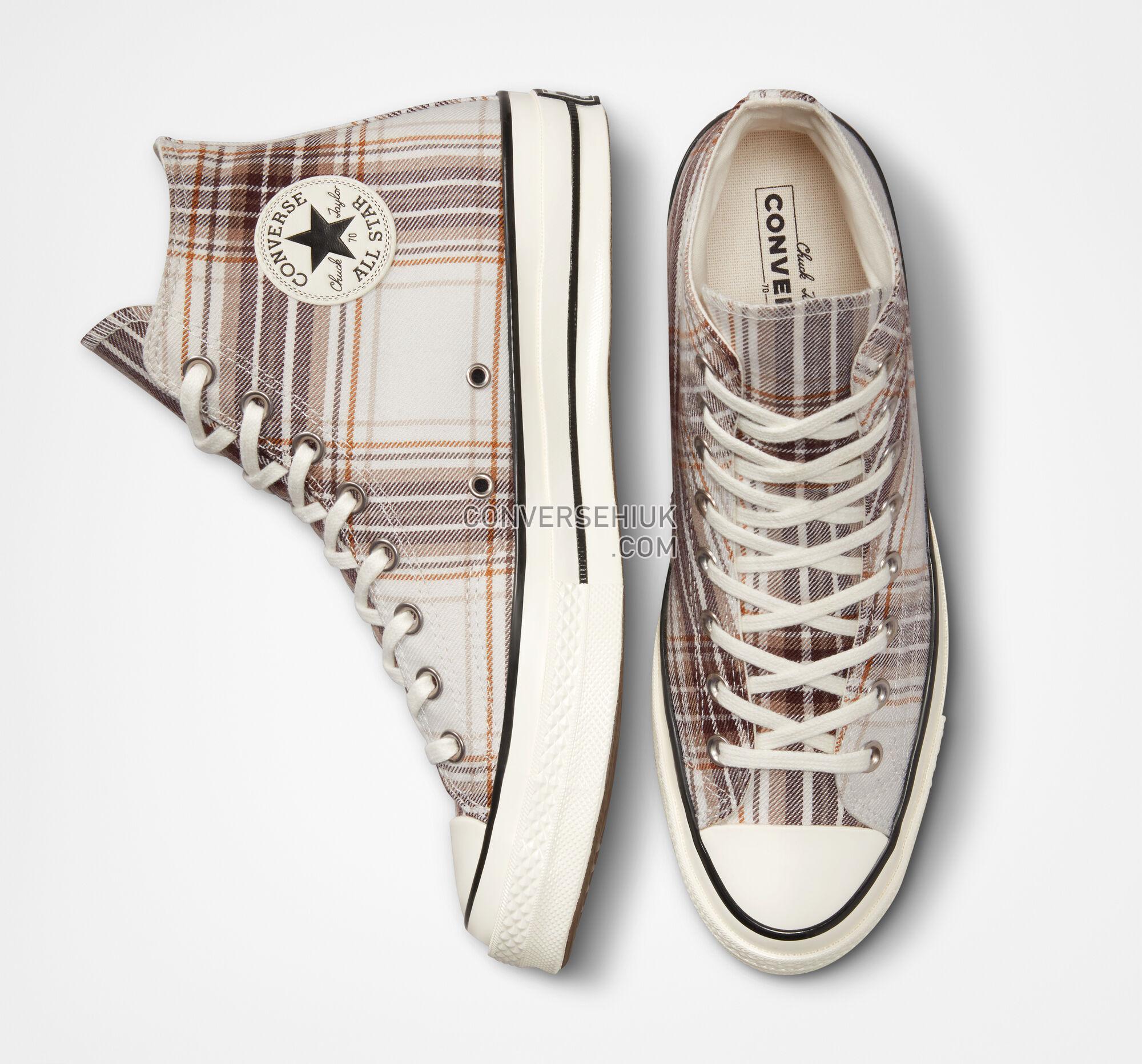 Converse Chuck 70 Tartan Egret/Dark Root/Black A03914C Shoes