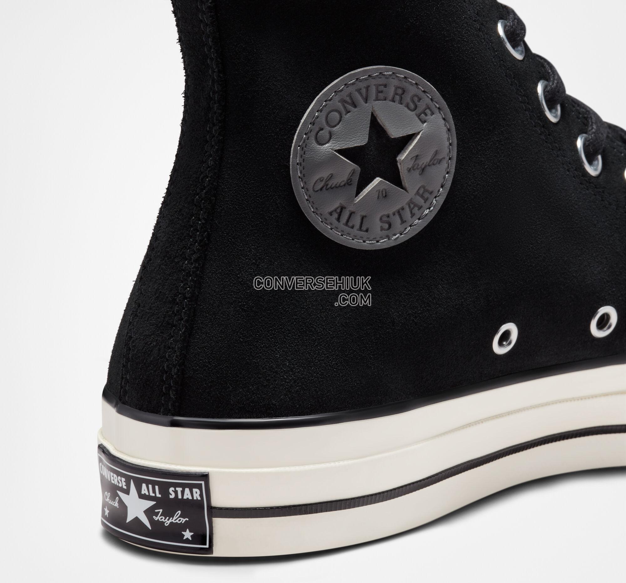 Converse Chuck 70 Suede Black/Egret/Black A01458C Shoes