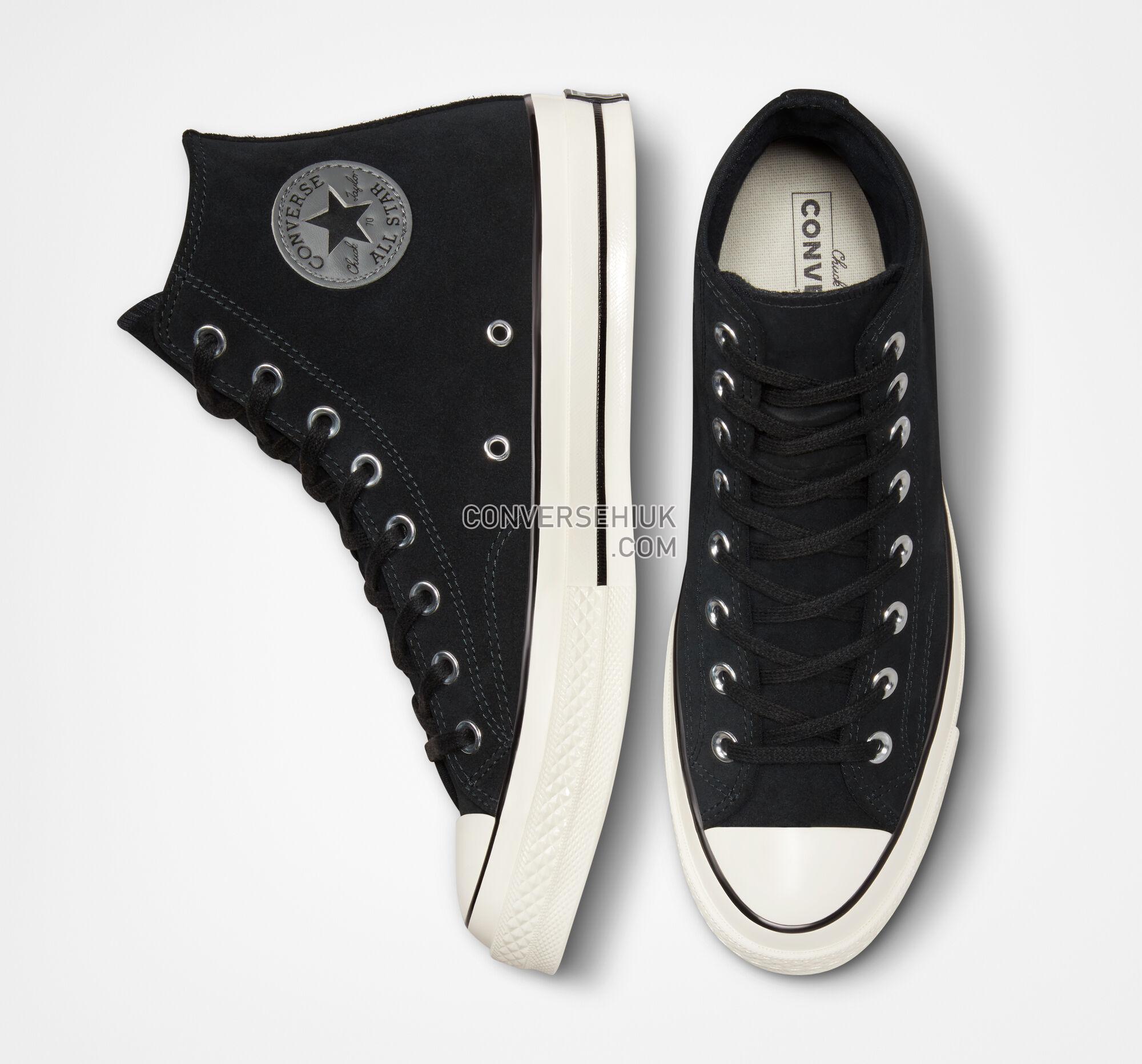 Converse Chuck 70 Suede Black/Egret/Black A01458C Shoes