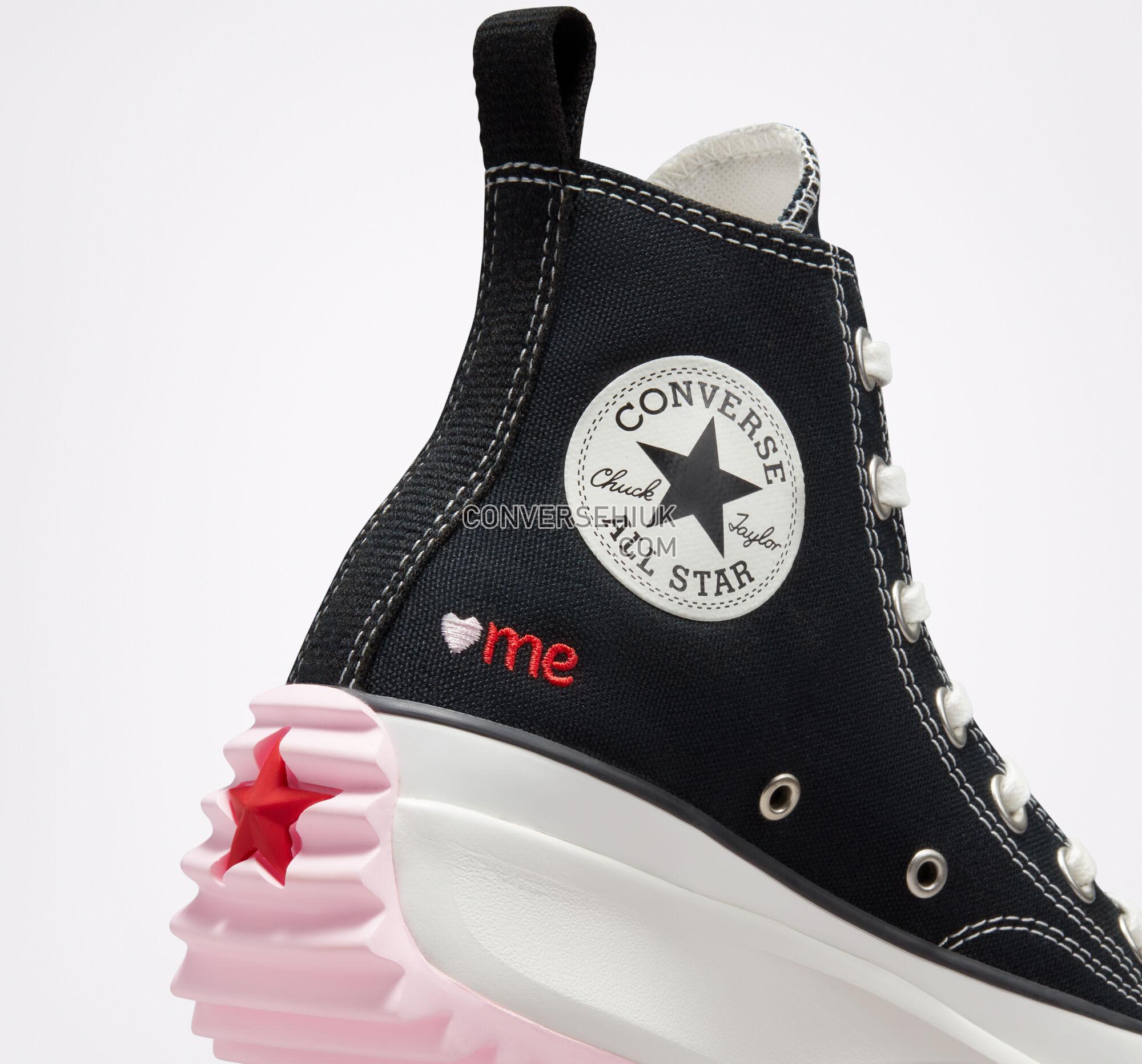 Converse Run Star Hike Platform Embroidered Hearts Black/University Red A01598C Shoes