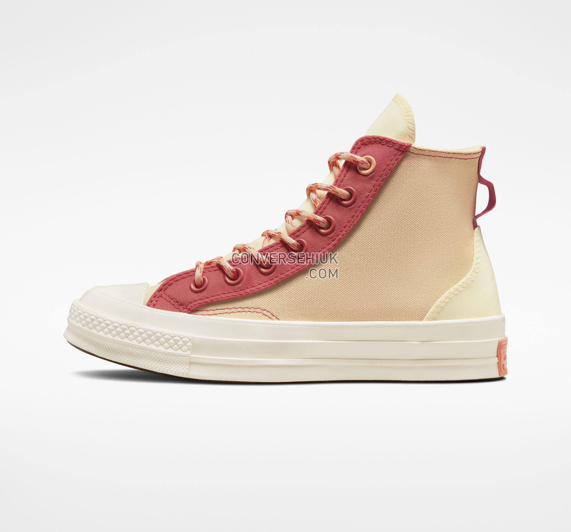 Converse Chuck 70 Colorblock Overlay Rhubarb Pie/Orange Haven A05128C Shoes