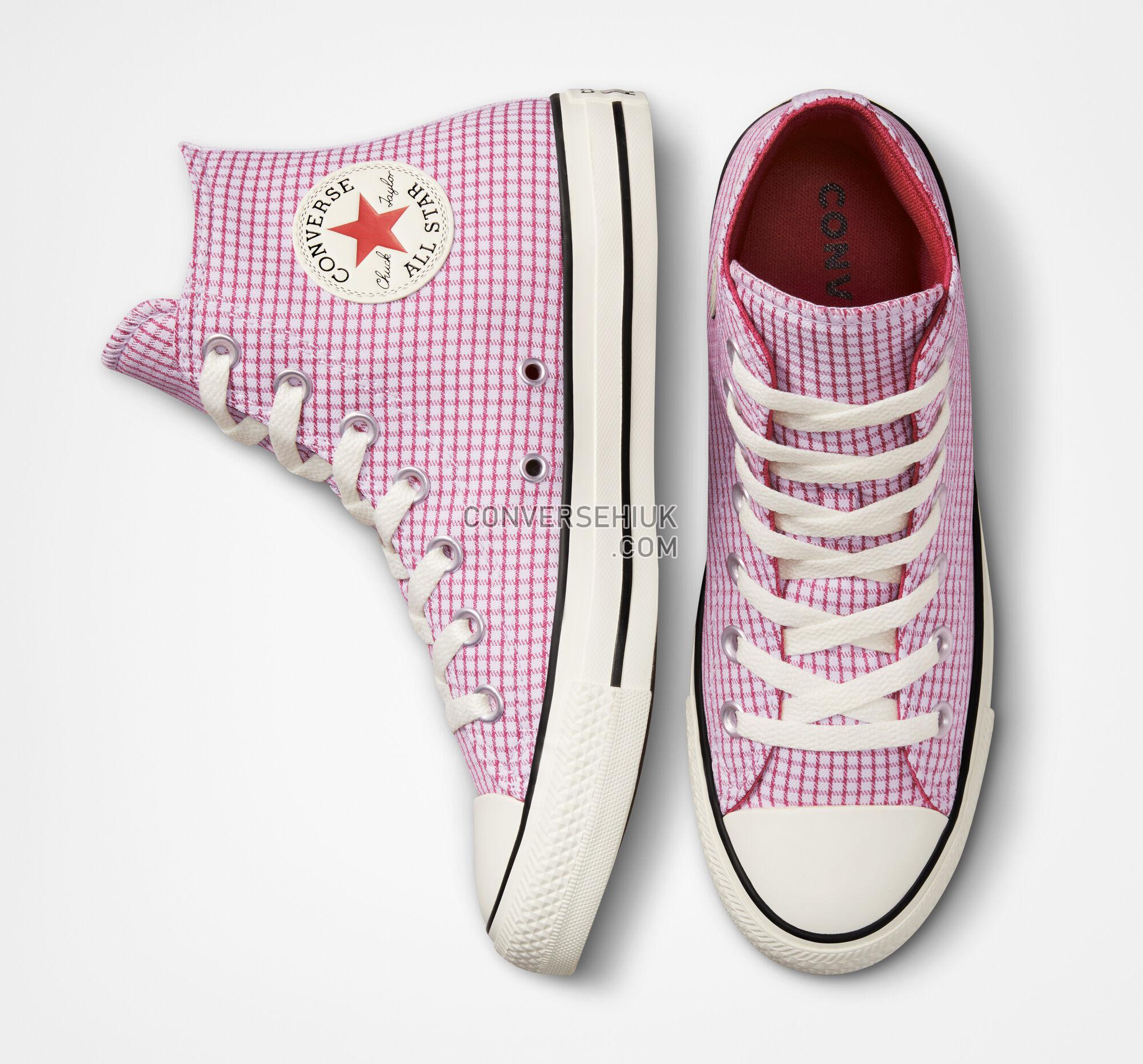 Converse Chuck Taylor All Star Checkered Vapor Violet/Rhubarb Pie/Egret A05129F Shoes