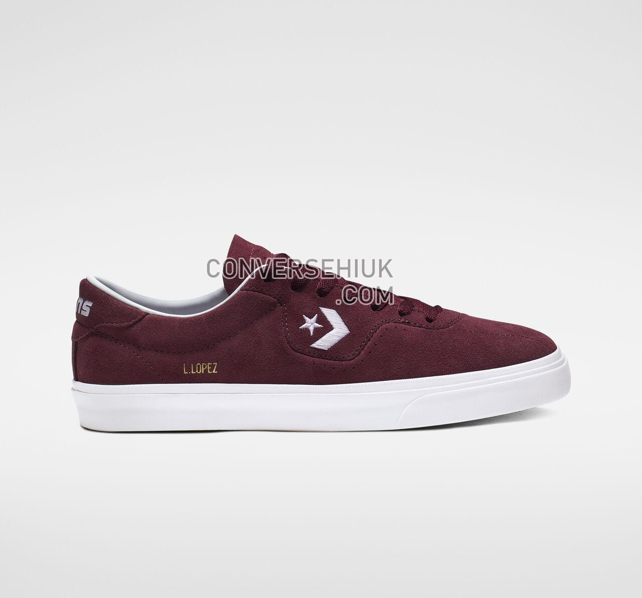 Converse Louie Lopez Pro Low Top Dark Burgundy/White/Gum 165272C Shoes