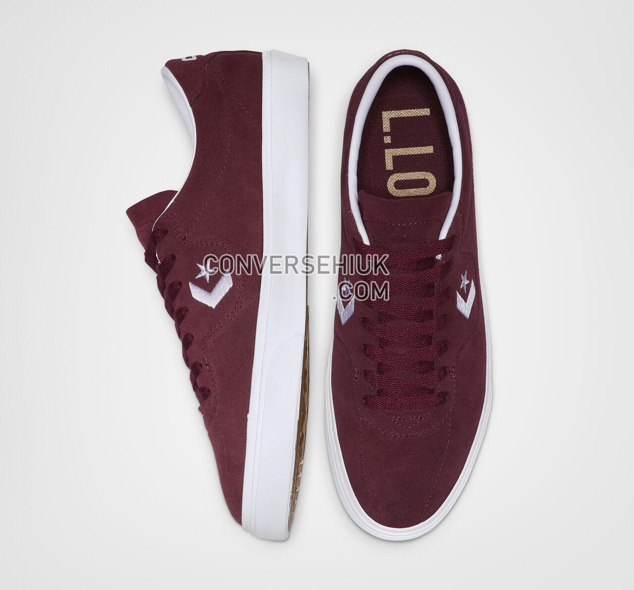 Converse Louie Lopez Pro Low Top Dark Burgundy/White/Gum 165272C Shoes