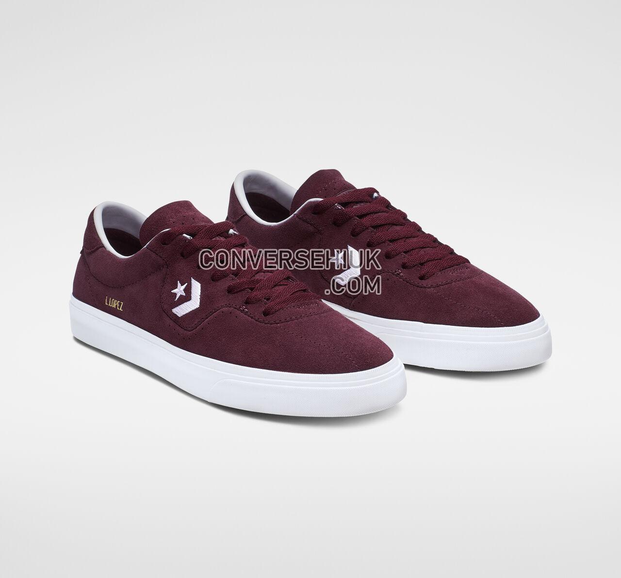 Converse Louie Lopez Pro Low Top Dark Burgundy/White/Gum 165272C Shoes