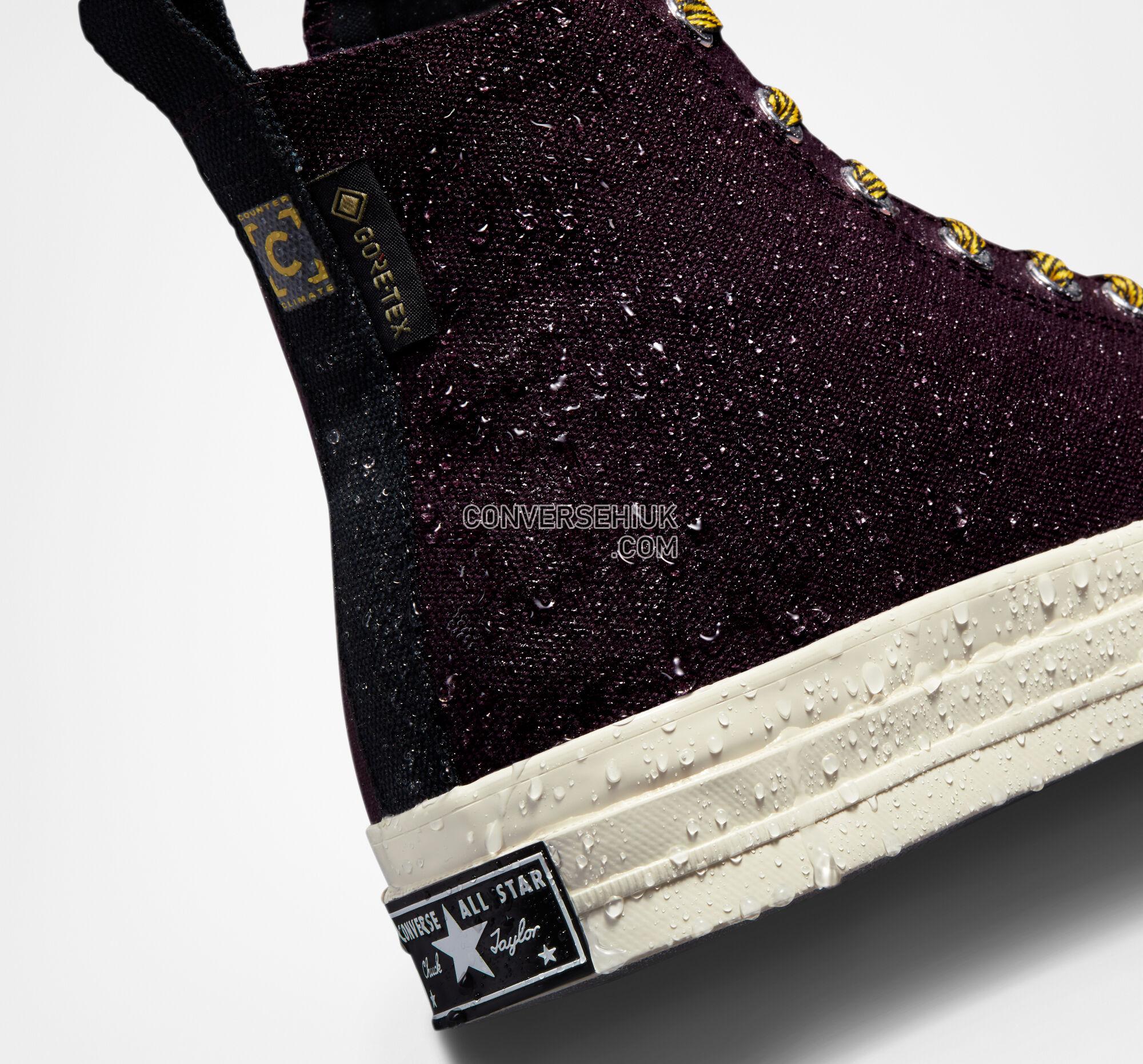 Converse Chuck 70 Counter Climate GORE-TEX Black Cherry/Yellow/Egret A01387C Shoes