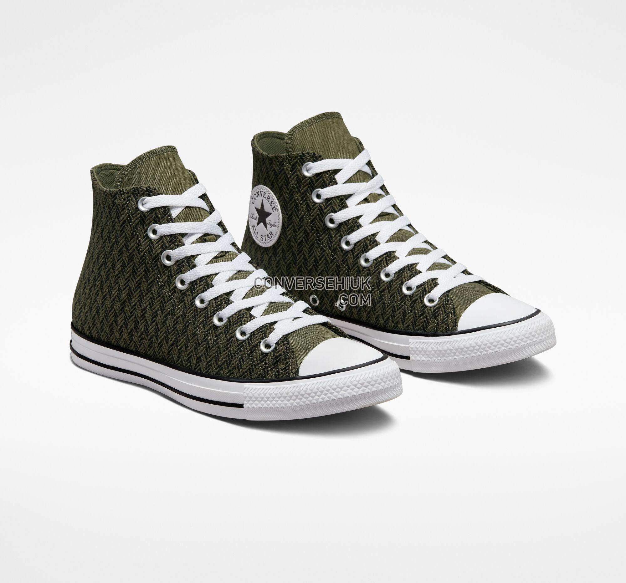 Converse Chuck Taylor All Star Herringbone Converse Utility/Black/White A03280F Shoes