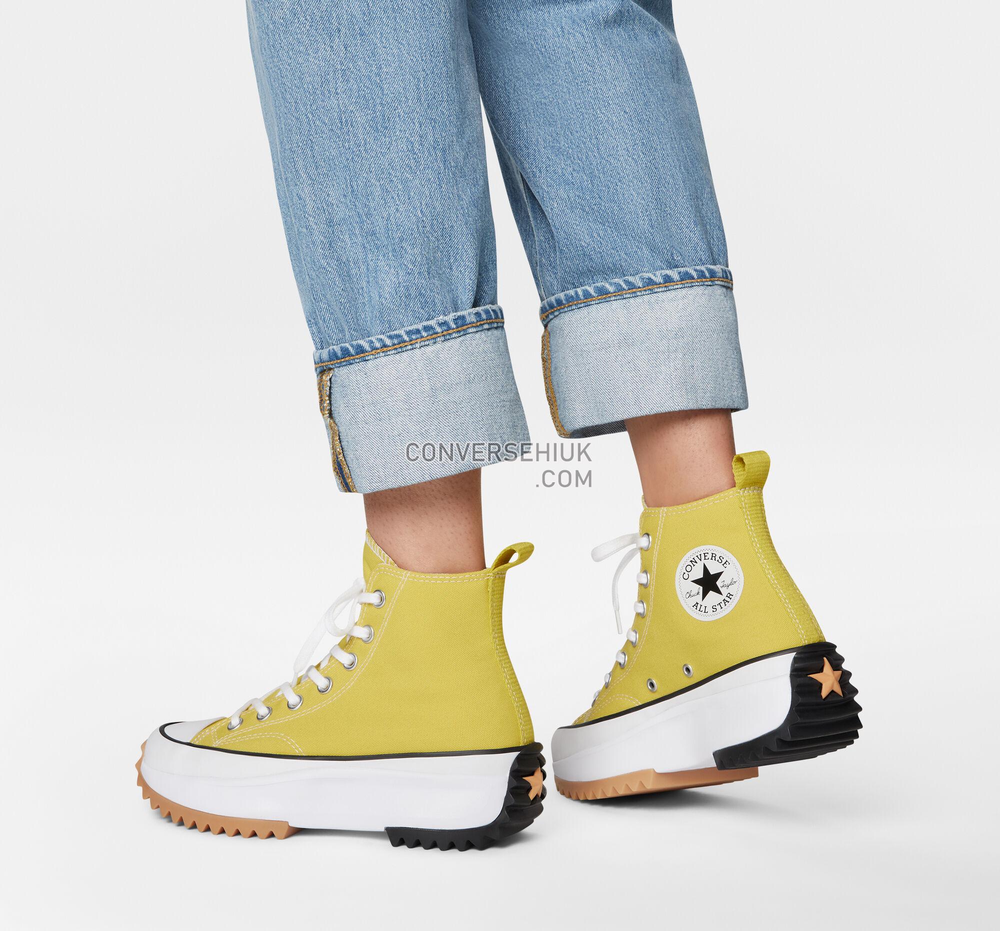 Converse Run Star Hike Platform Bitter Lemon/Black/White A01365C Shoes