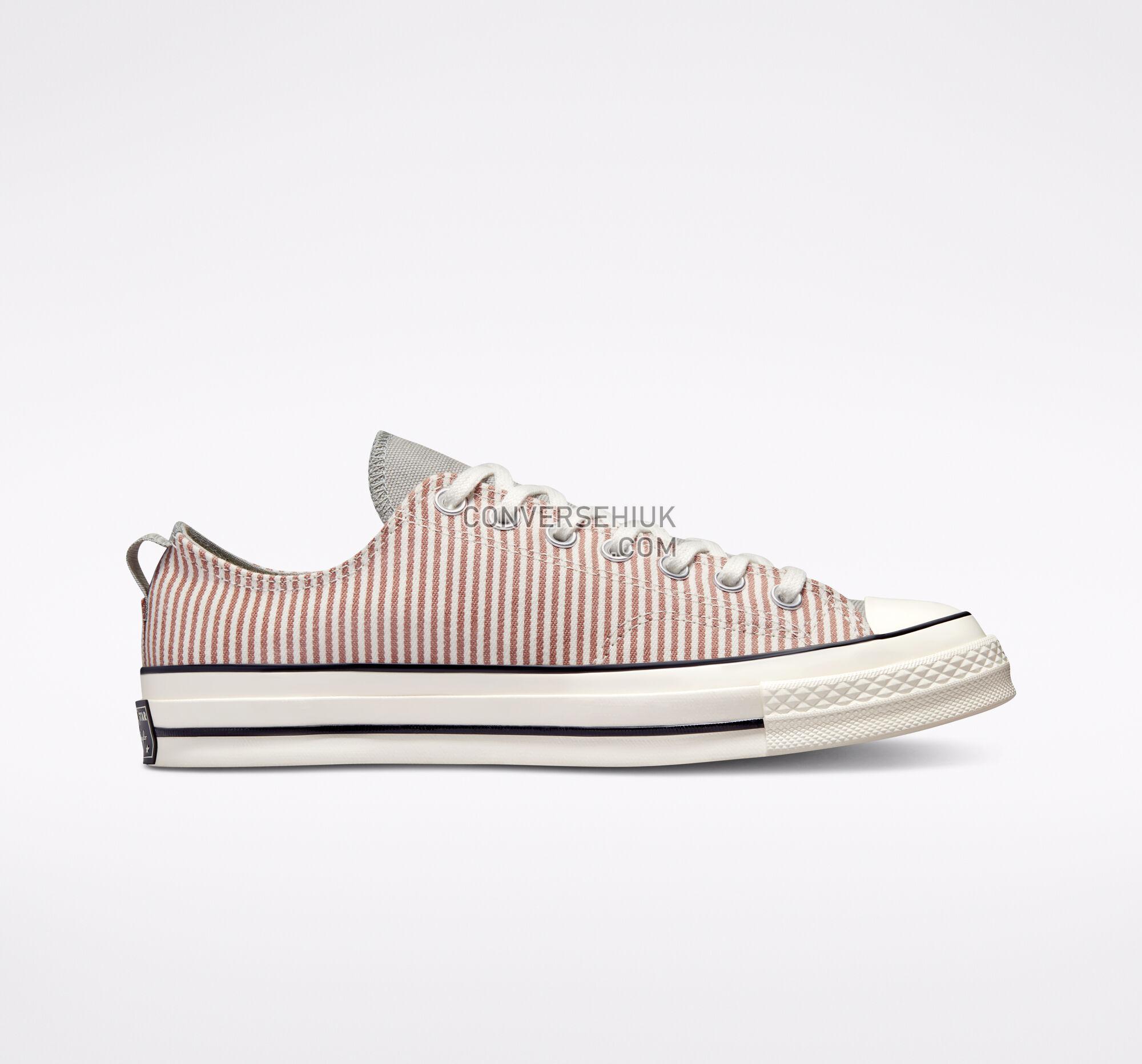 Converse Chuck 70 Crafted Stripe Mineral Clay/Slate Sage/Egret A00474C Shoes