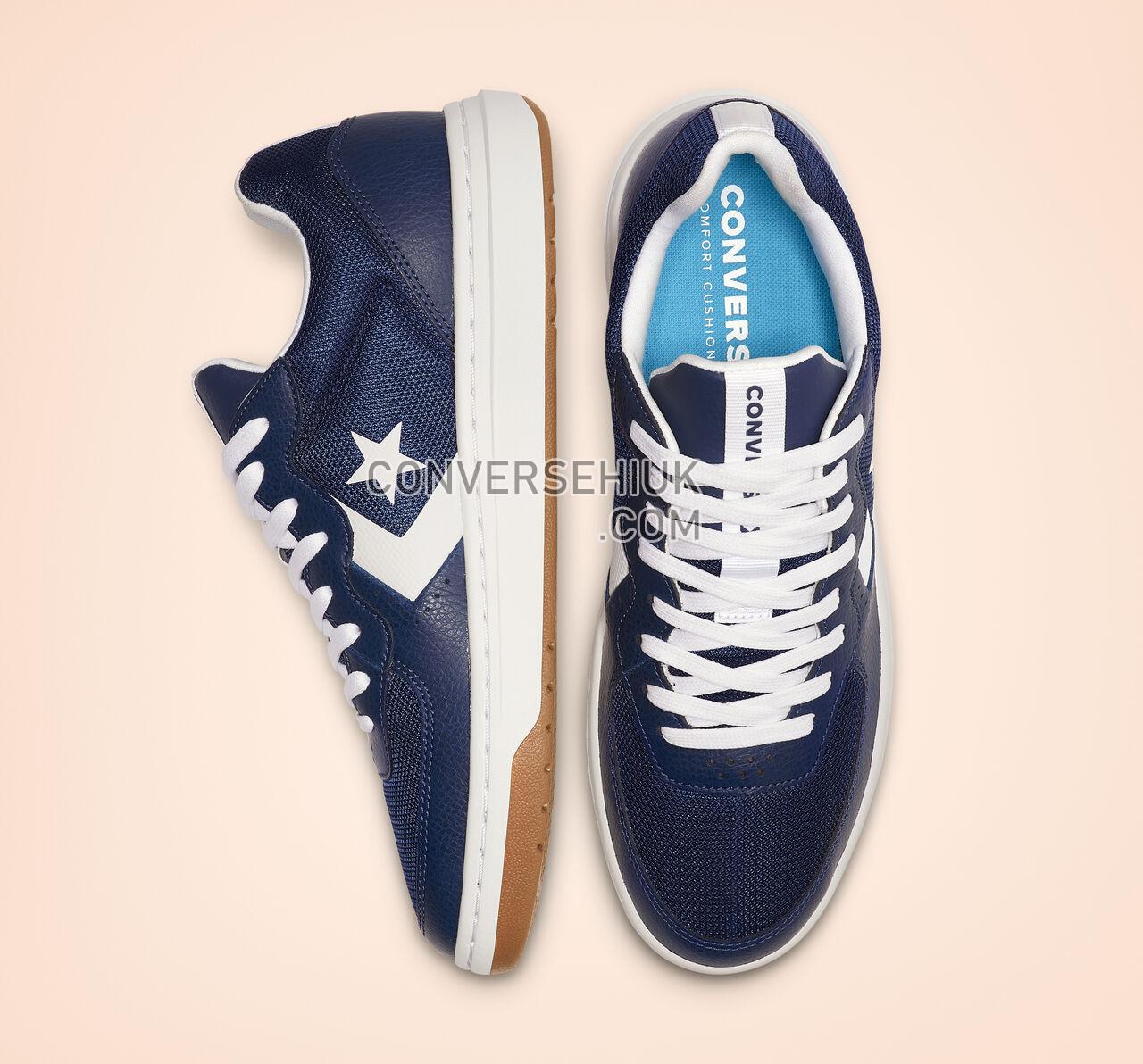 Converse Rival Leather Low Top Navy/White/Gum 163210C Shoes