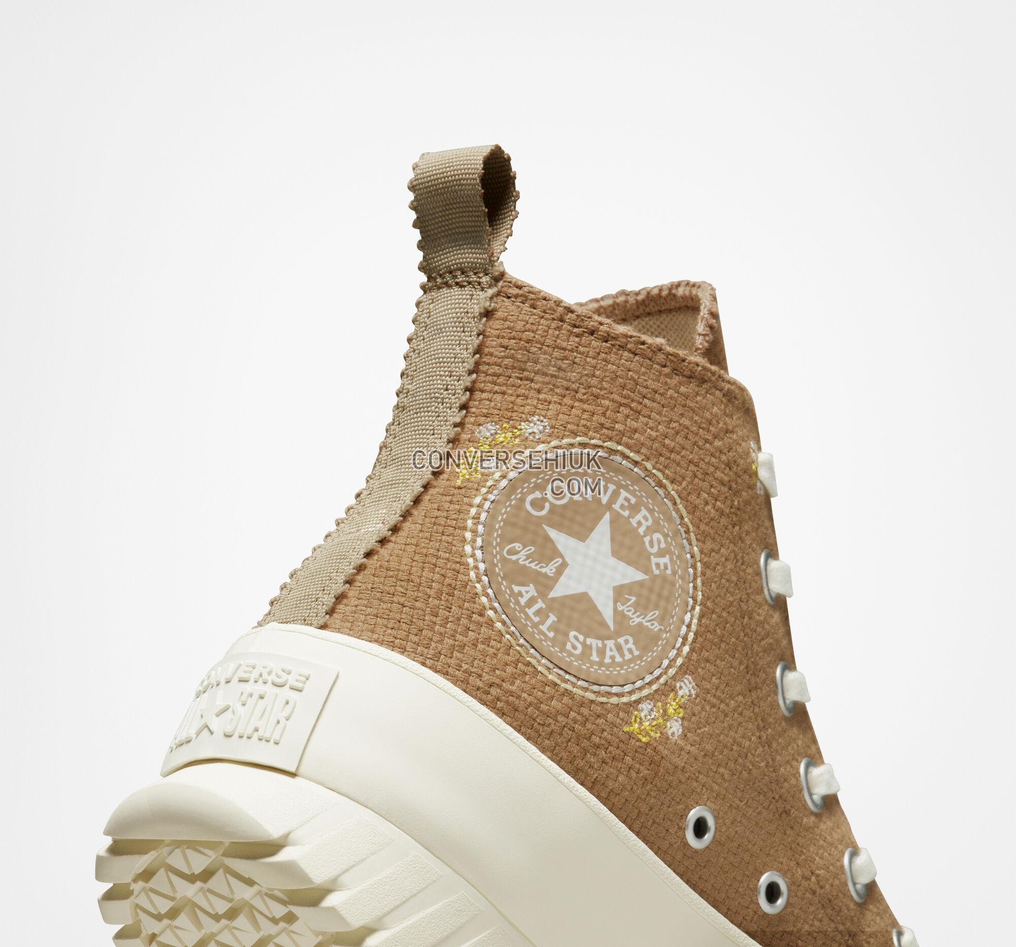 Converse Chuck Taylor All Star Lugged Platform 2.0 Autumn Embroidery Sand Dune/Nomad Khaki/Egret A05067C Shoes