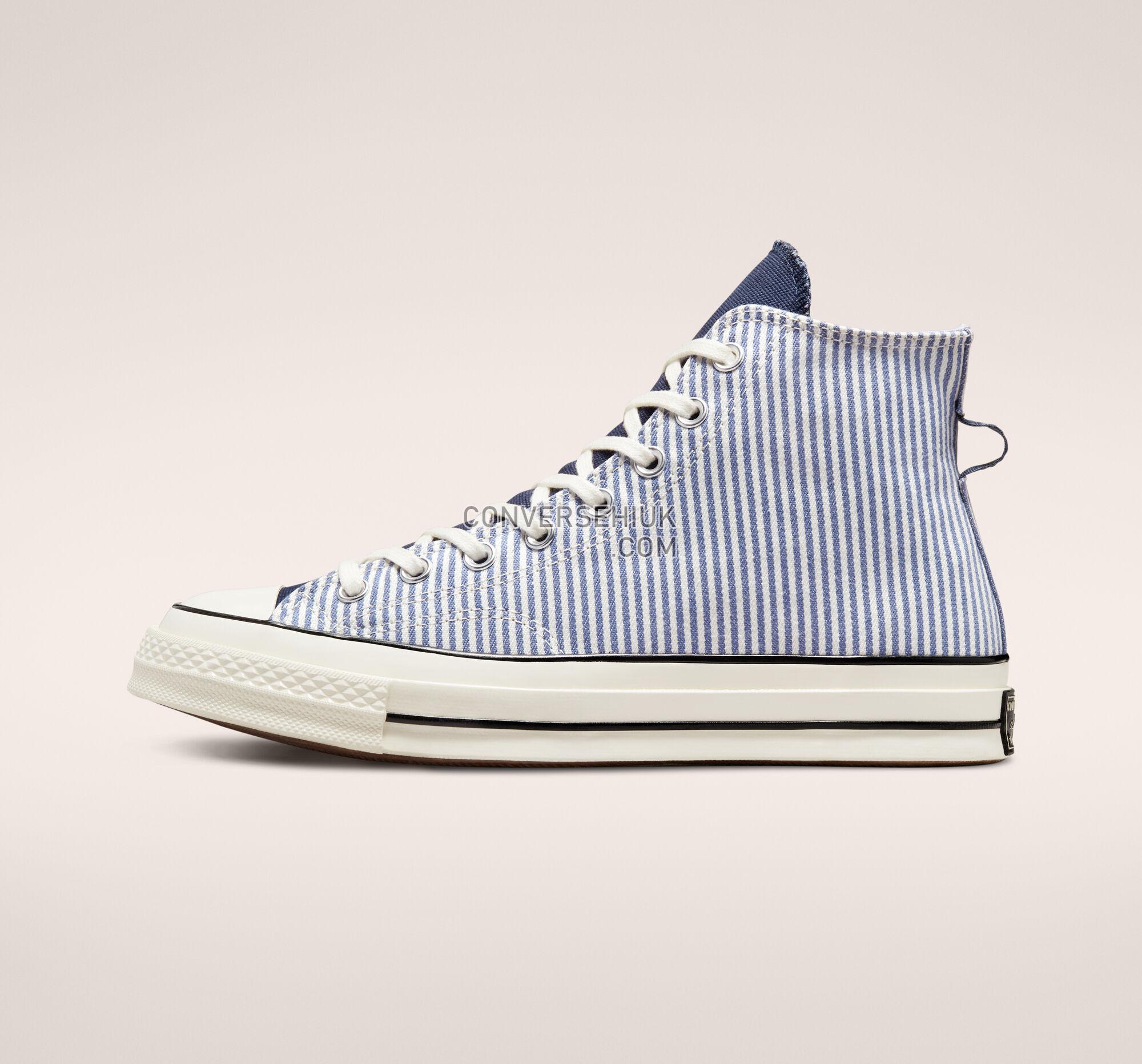 Converse Chuck 70 Crafted Stripe Washed Indigo/Egret/Black A00472C Shoes