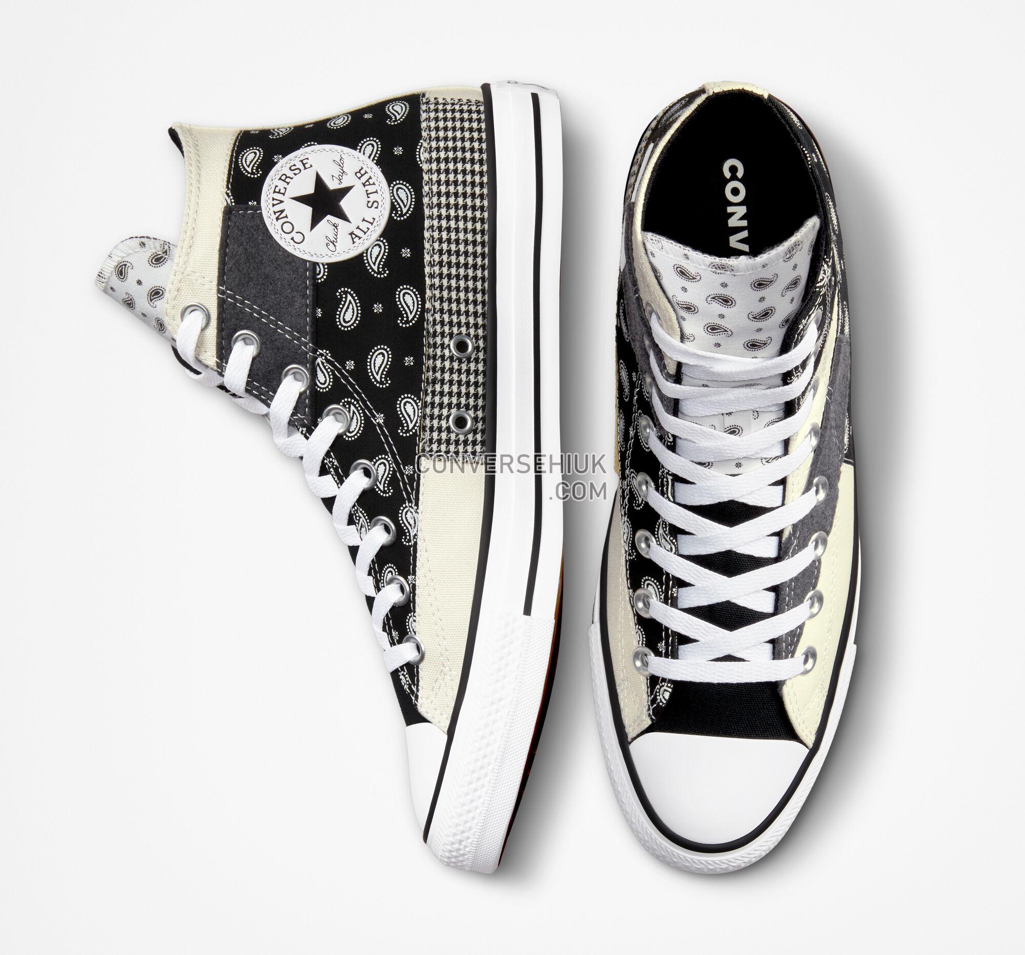 Converse Chuck Taylor All Star Hacked Patterns Egret/Black/White A05056C Shoes