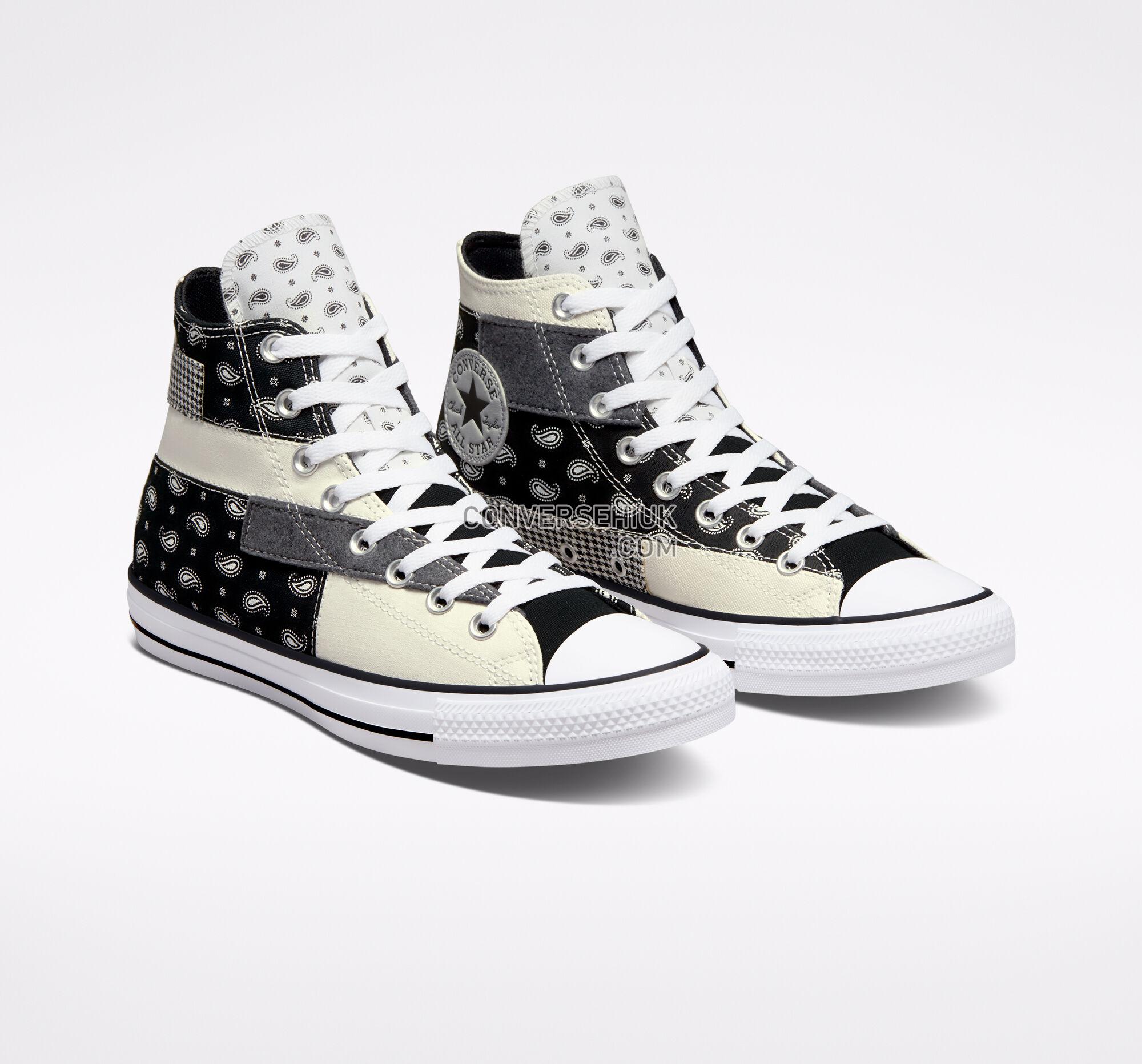 Converse Chuck Taylor All Star Hacked Patterns Egret/Black/White A05056C Shoes