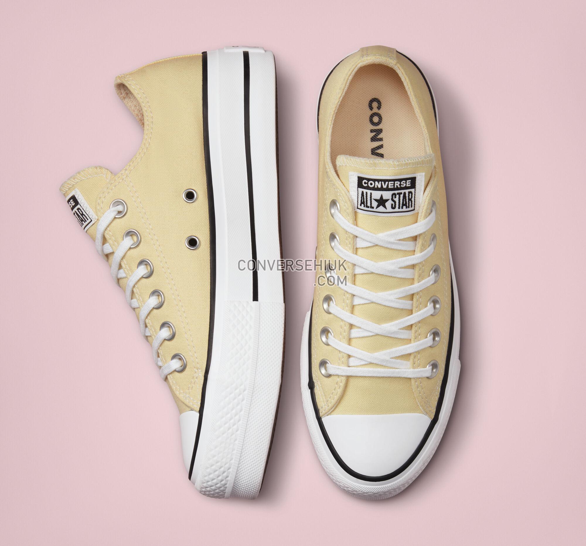 Converse Chuck Taylor All Star Lift Platform Seasonal Color Lemon Drop/Black/White A00560F Shoes