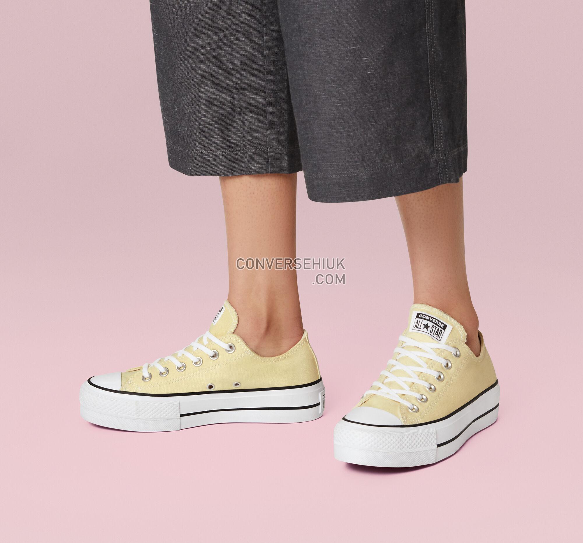 Converse Chuck Taylor All Star Lift Platform Seasonal Color Lemon Drop/Black/White A00560F Shoes