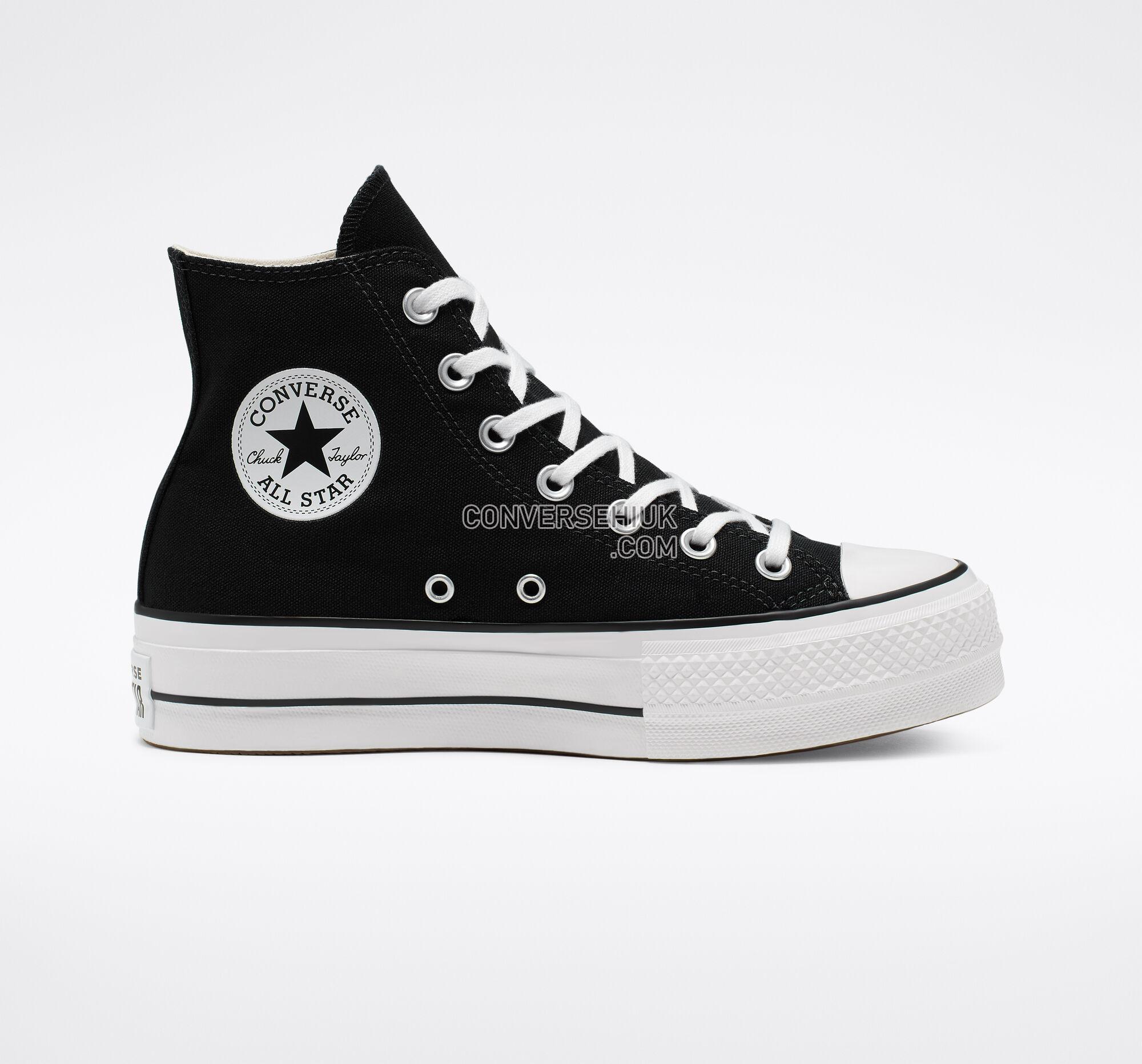 Converse Chuck Taylor All Star Lift Platform Canvas Black/White/White 560845F Shoes