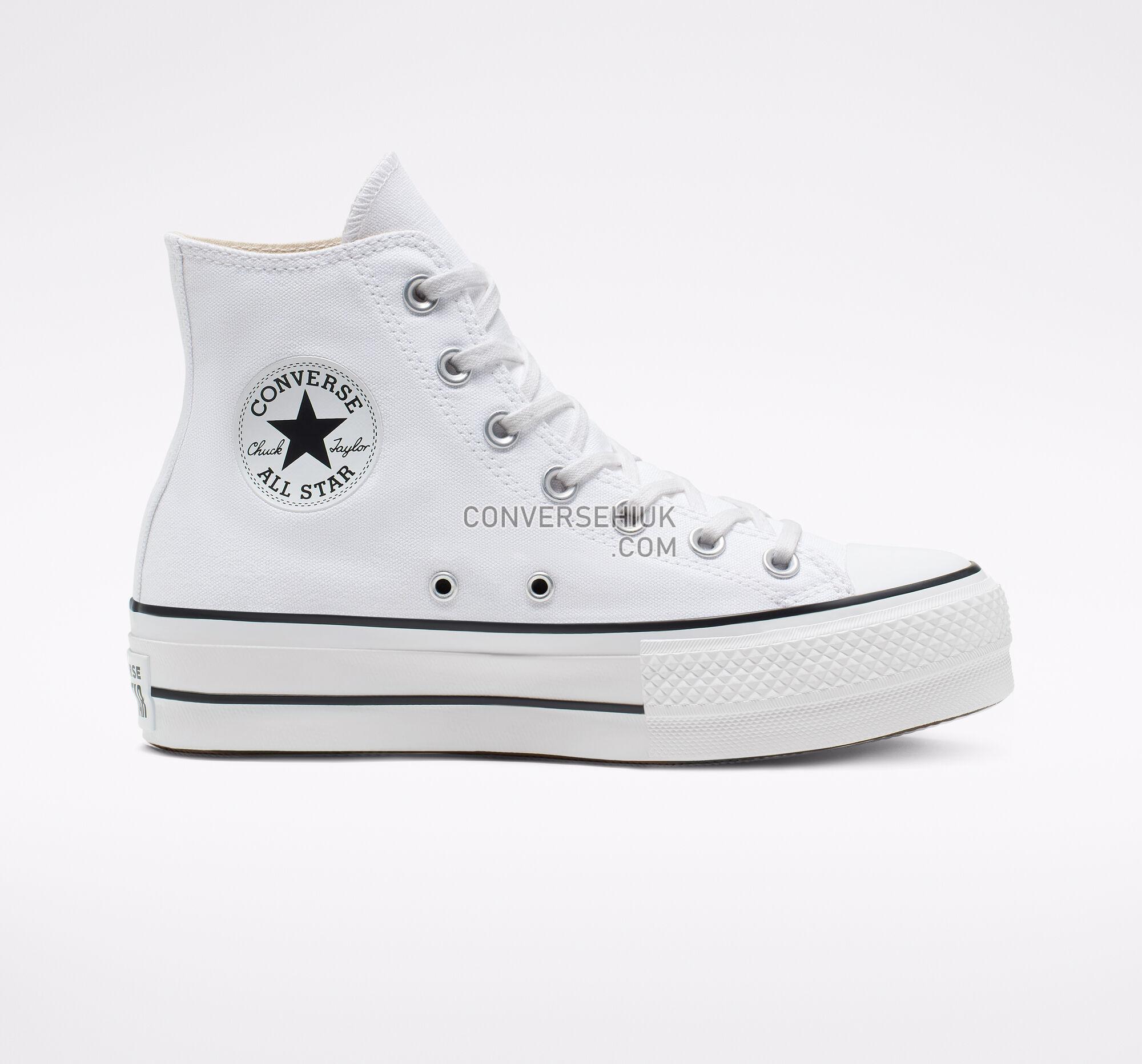 Converse Chuck Taylor All Star Lift Platform Canvas White/Black/White 560846F Shoes