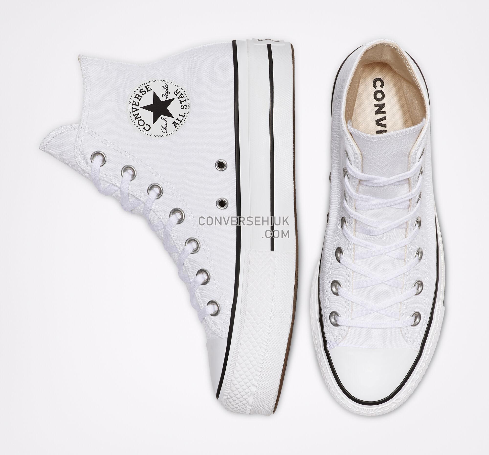 Converse Chuck Taylor All Star Lift Platform Canvas White/Black/White 560846F Shoes