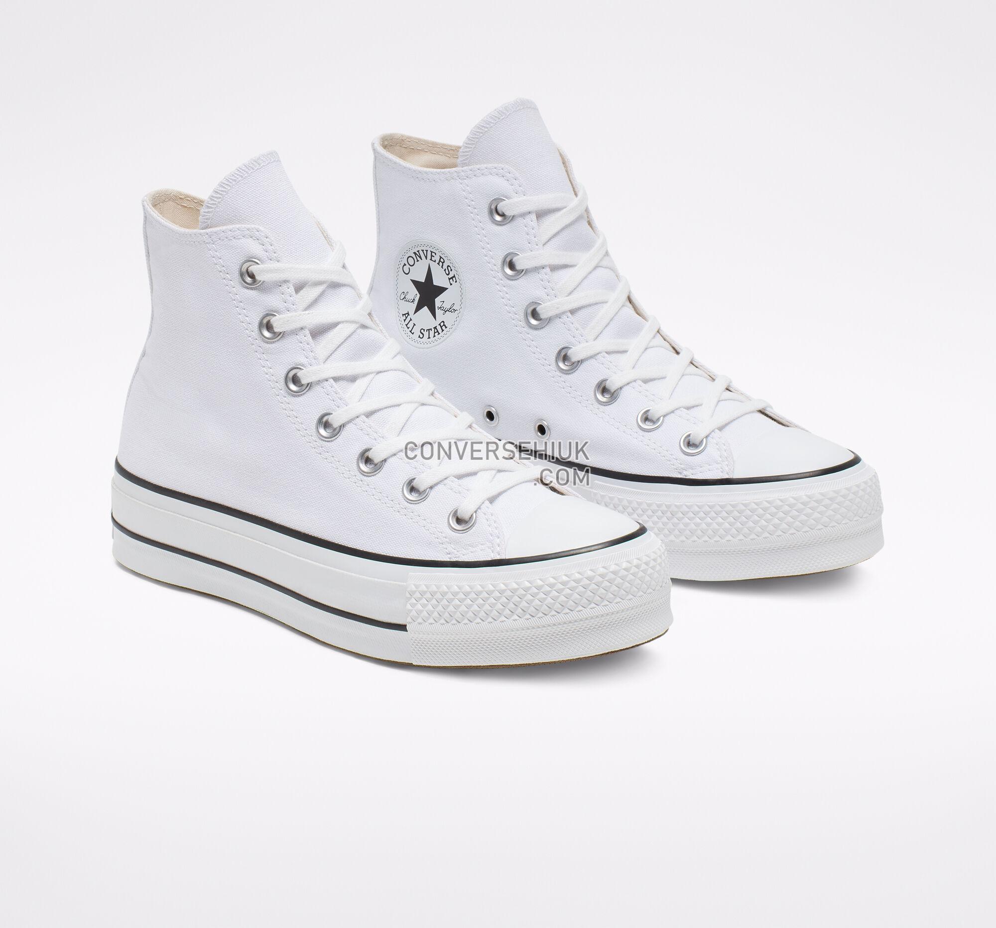 Converse Chuck Taylor All Star Lift Platform Canvas White/Black/White 560846F Shoes