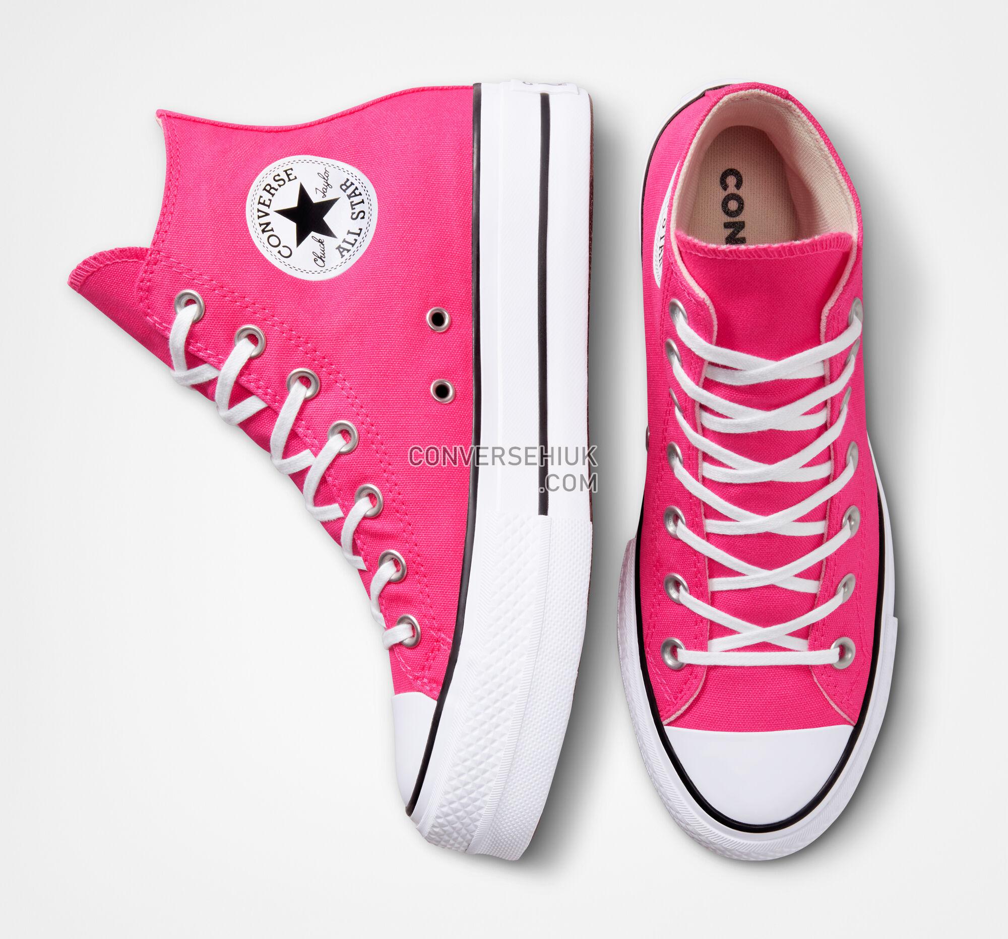 Converse Chuck Taylor All Star Lift Platform Canvas Astral Pink/Black/White A05663F Shoes