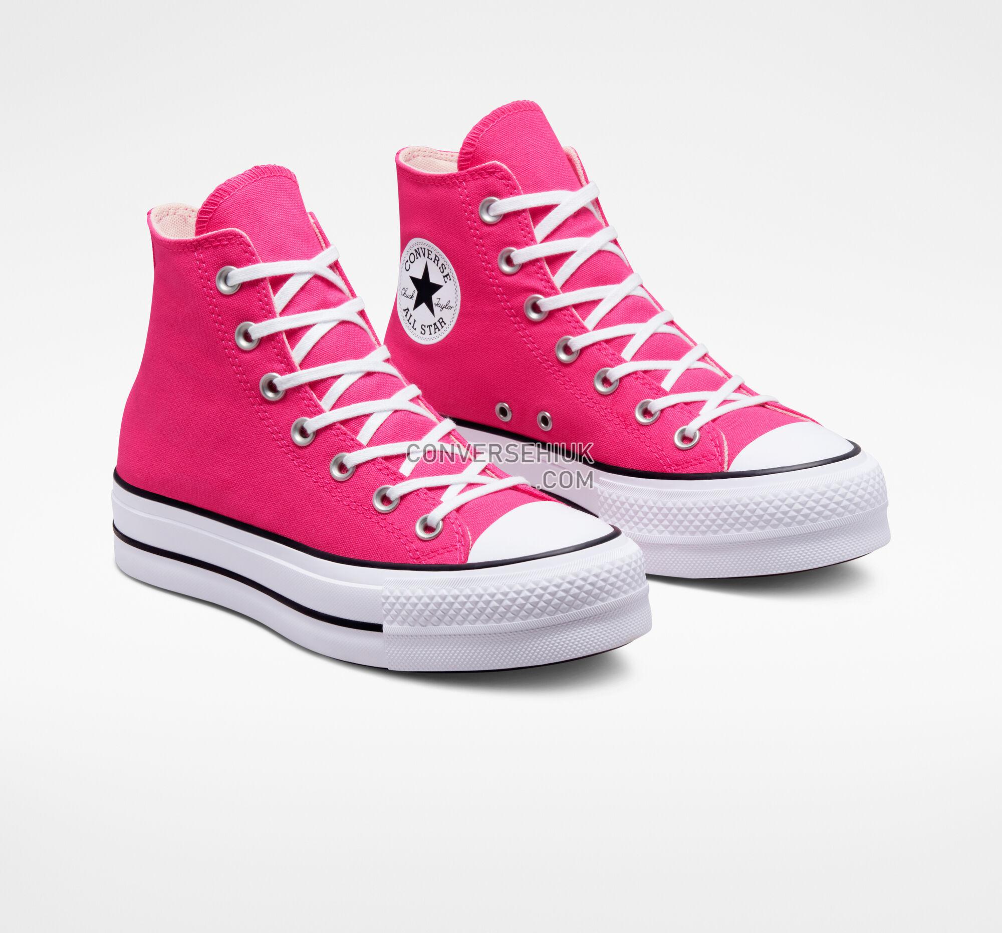 Converse Chuck Taylor All Star Lift Platform Canvas Astral Pink/Black/White A05663F Shoes