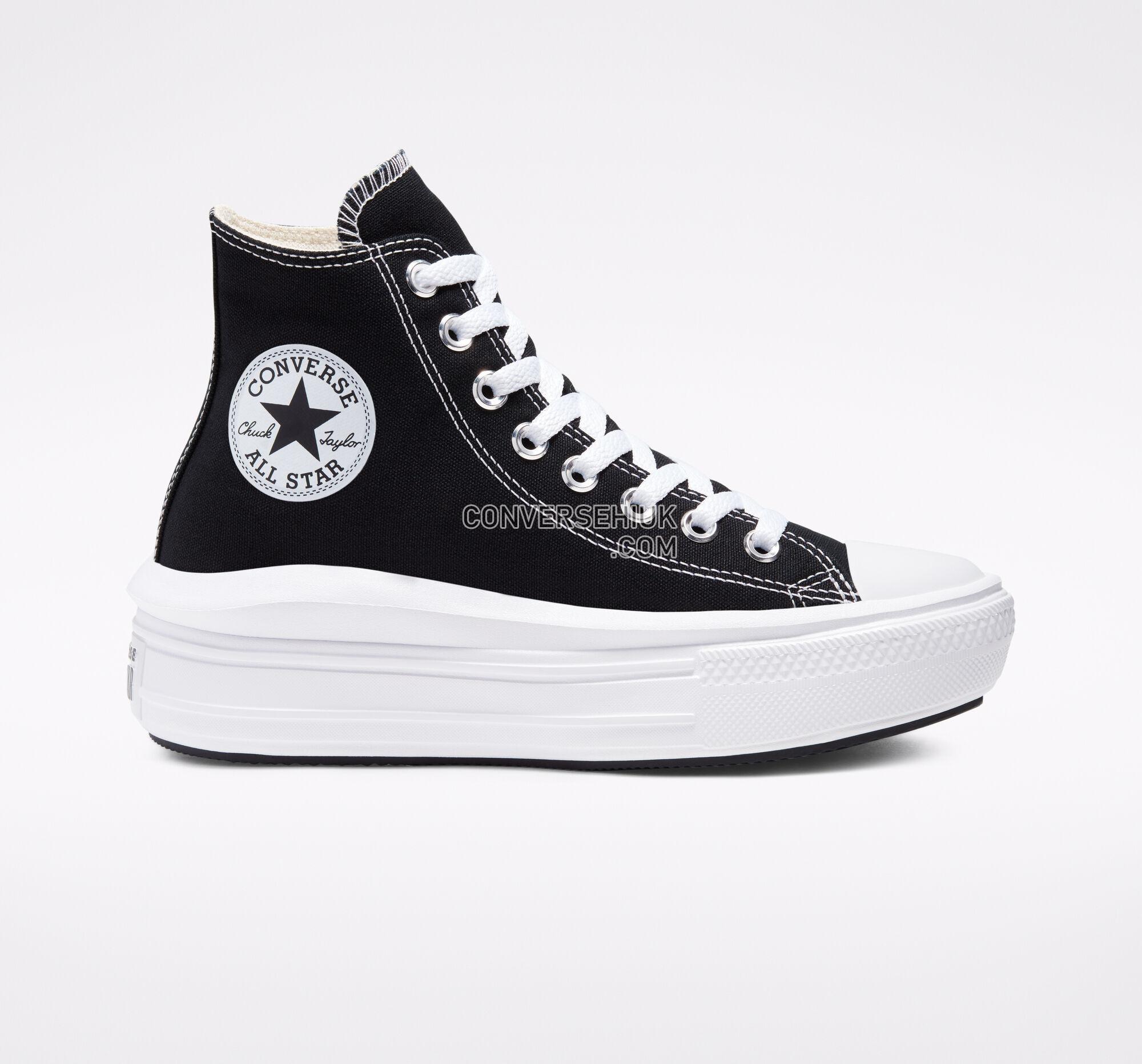 Converse Chuck Taylor All Star Move Platform Black/Natural Ivory/White 568497C Shoes