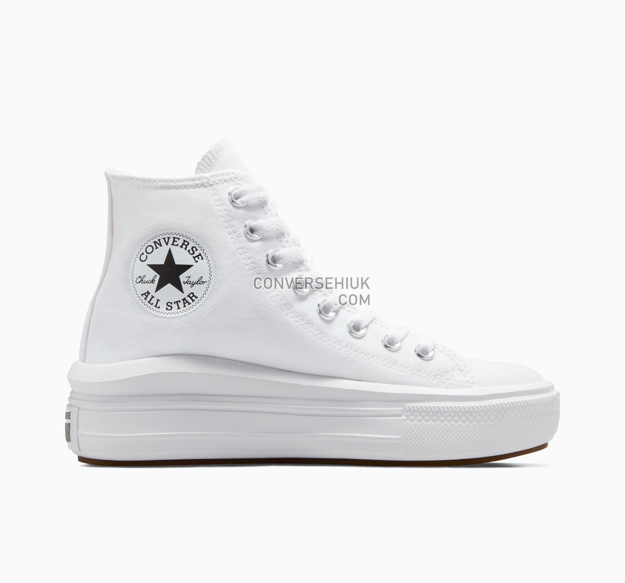 Converse Chuck Taylor All Star Move Platform White/Natural Ivory/Black 568498C Shoes