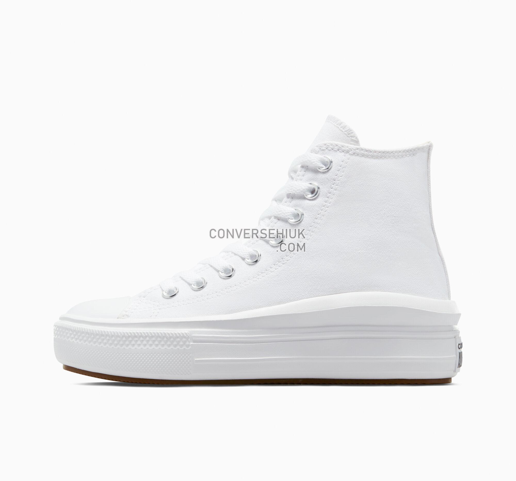 Converse Chuck Taylor All Star Move Platform White/Natural Ivory/Black 568498C Shoes