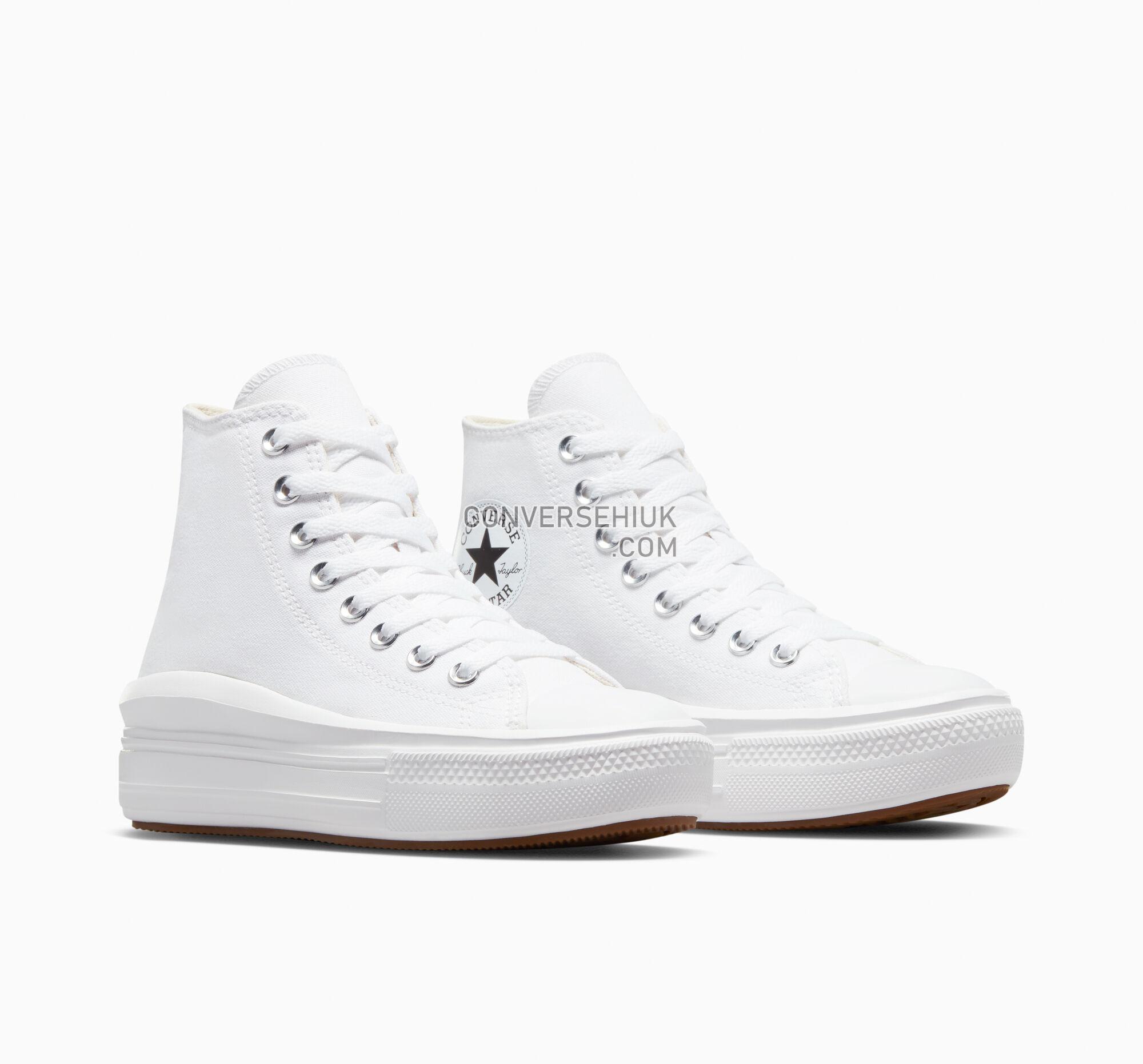 Converse Chuck Taylor All Star Move Platform White/Natural Ivory/Black 568498C Shoes