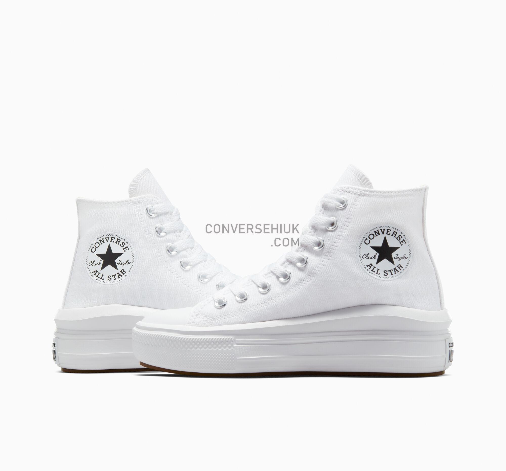 Converse Chuck Taylor All Star Move Platform White/Natural Ivory/Black 568498C Shoes