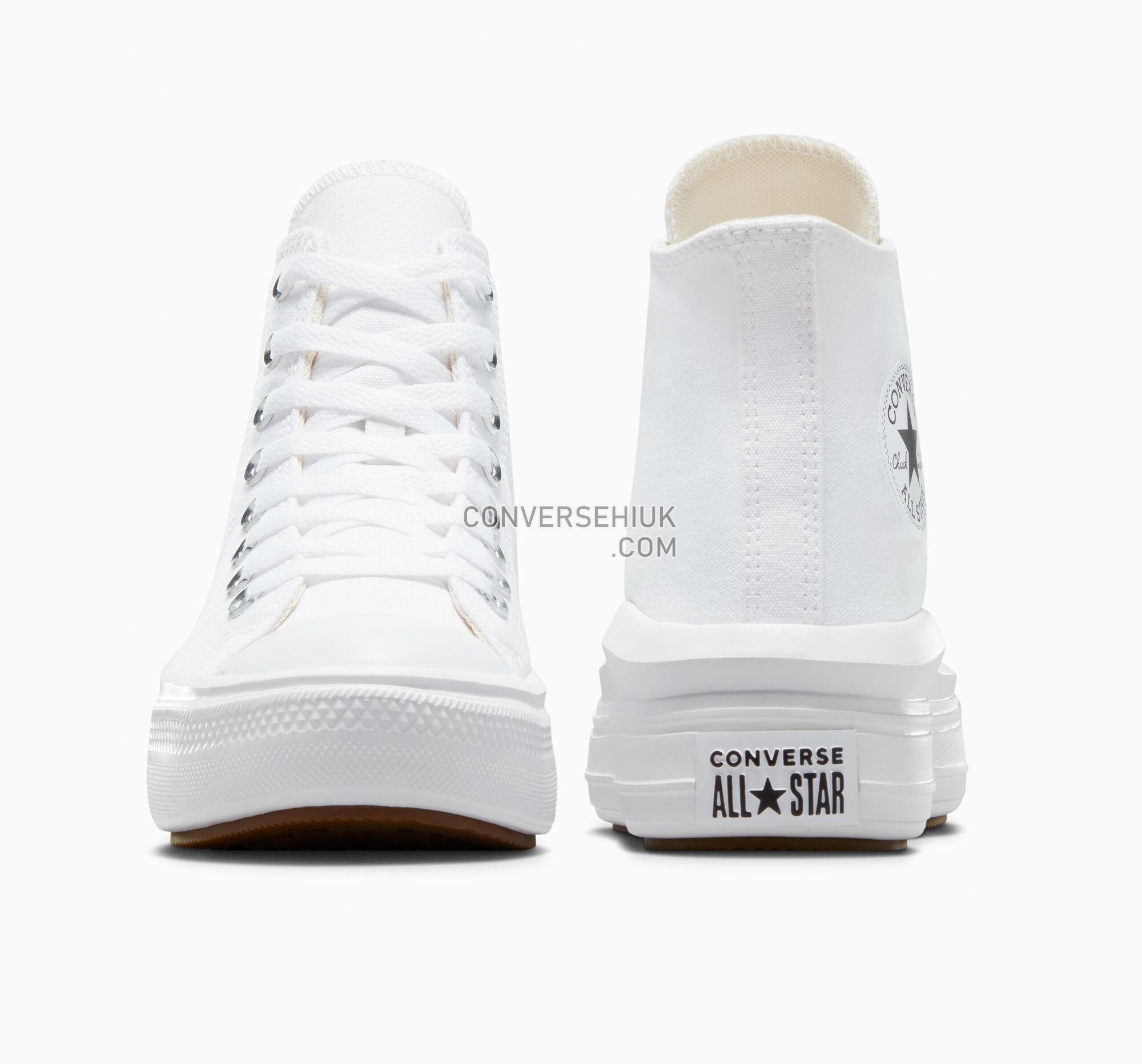 Converse Chuck Taylor All Star Move Platform White/Natural Ivory/Black 568498C Shoes