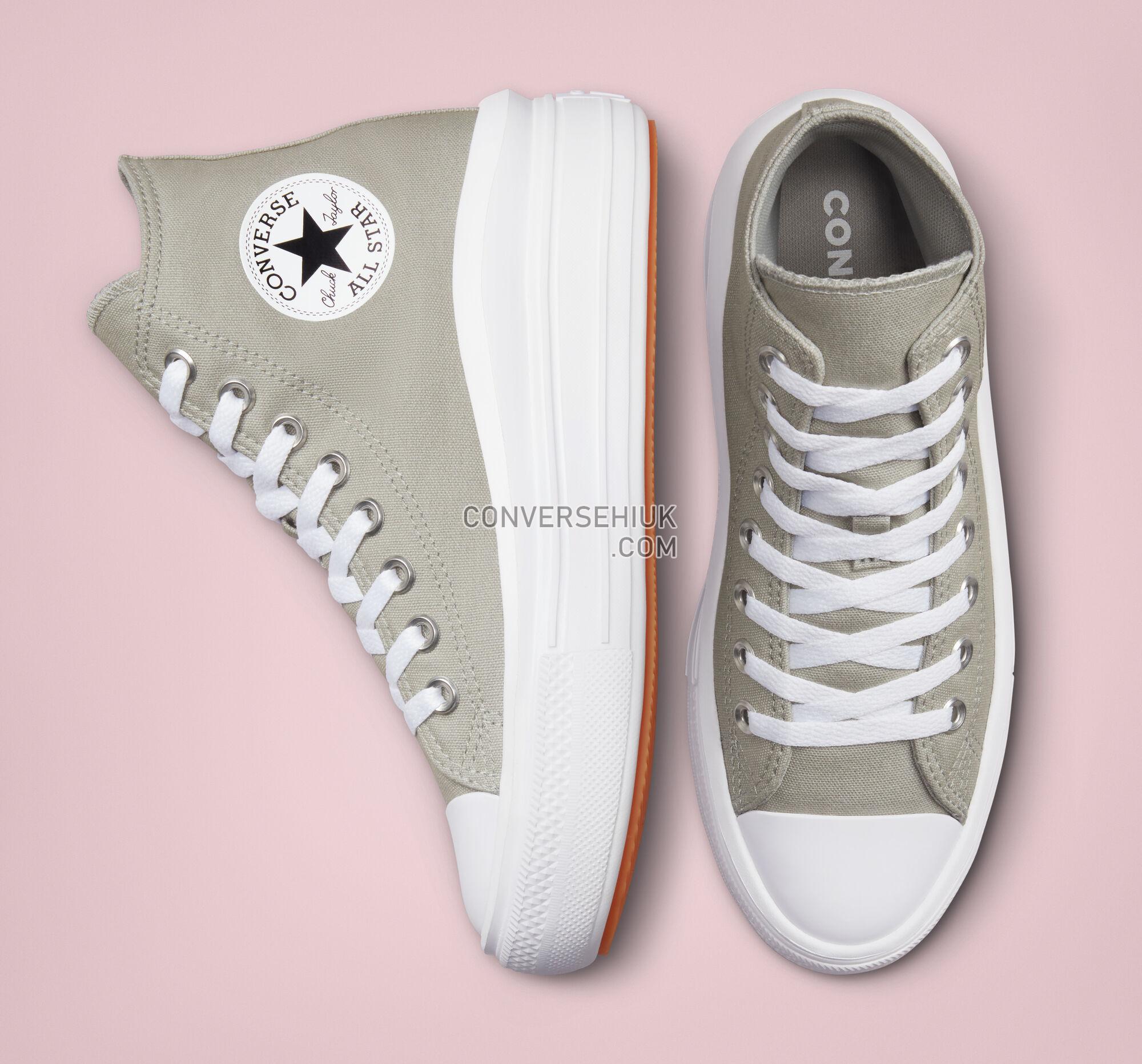 Converse Chuck Taylor All Star Move Platform Slate Sage/White/White A00562C Shoes