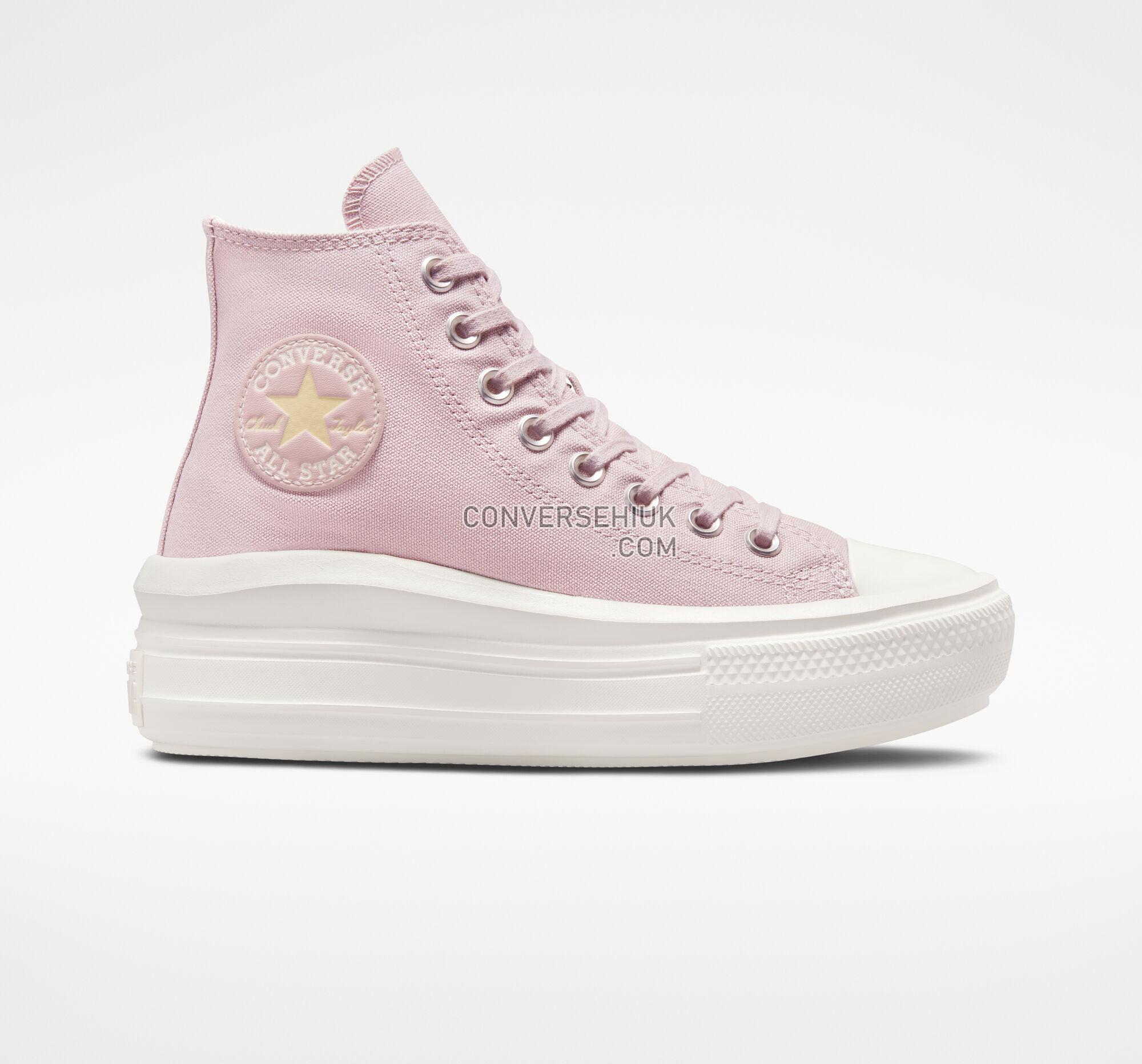 Converse Chuck Taylor All Star Move Platform Stone Mauve/Egret/Lemon Drop A03920C Shoes