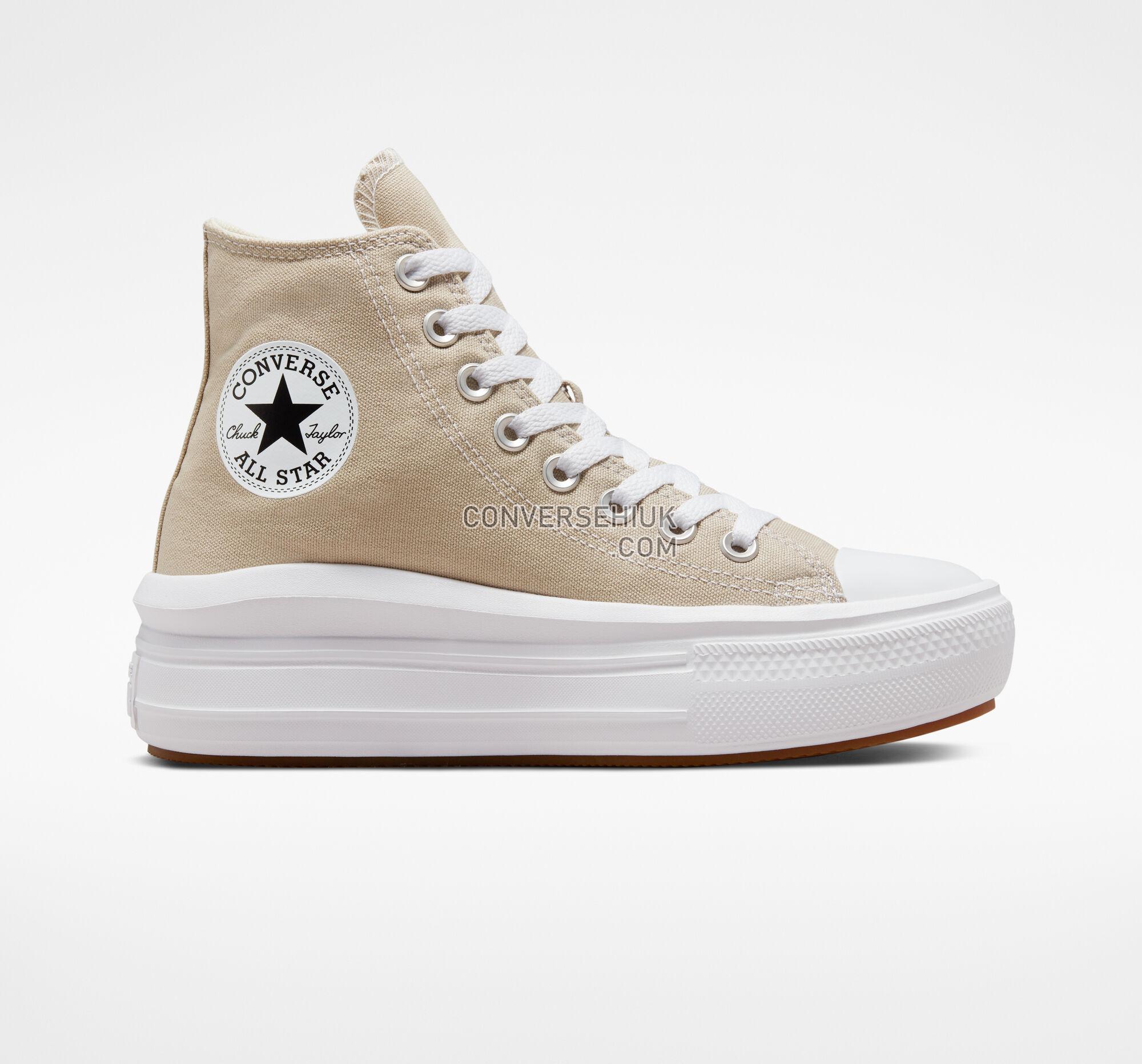 Converse Chuck Taylor All Star Move Platform Beach Stone/White/Beach Stone A04365C Shoes