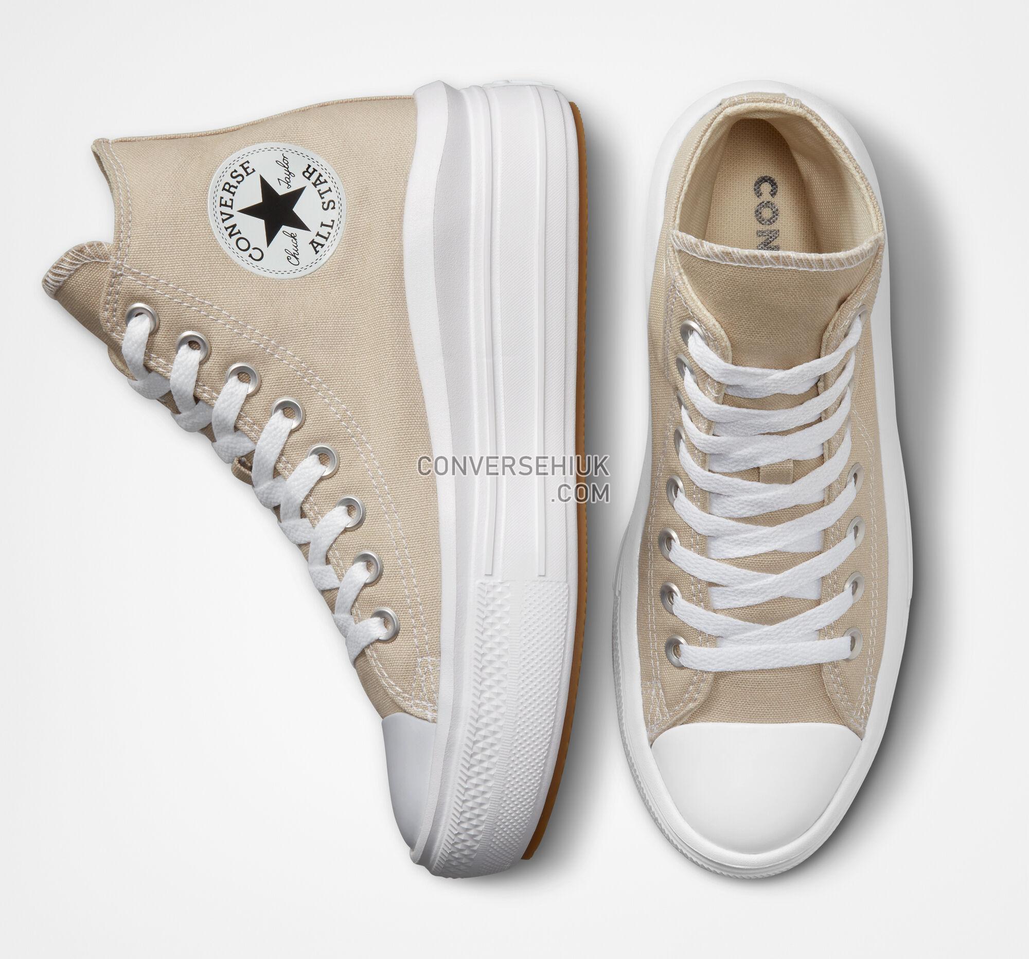 Converse Chuck Taylor All Star Move Platform Beach Stone/White/Beach Stone A04365C Shoes