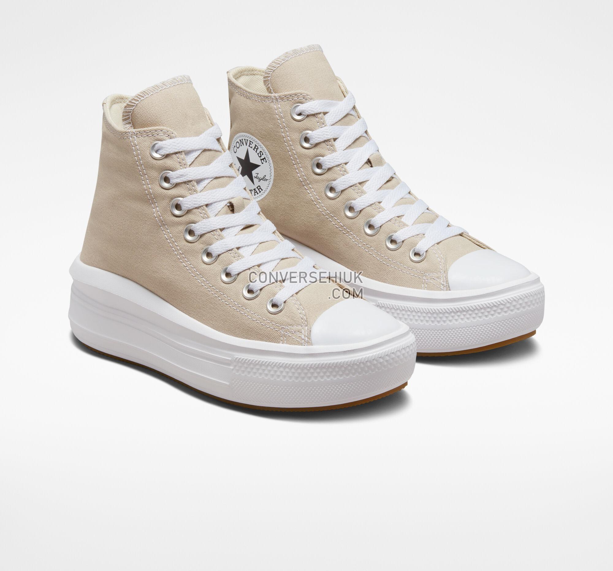 Converse Chuck Taylor All Star Move Platform Beach Stone/White/Beach Stone A04365C Shoes