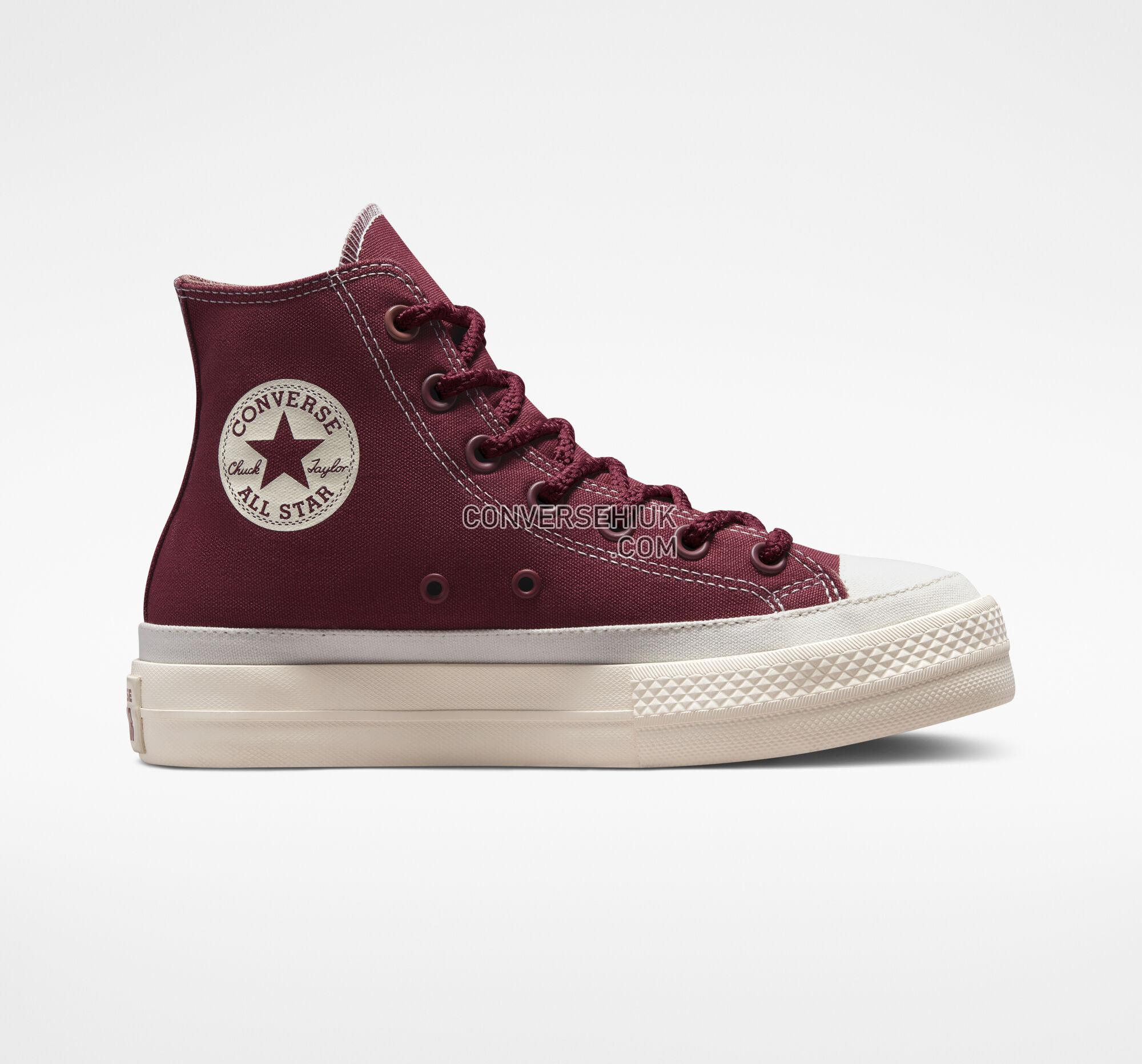 Converse Chuck Taylor All Star Lift Platform Tonal Canvas Cherry Vision/Saddle/Egret A04394F Shoes