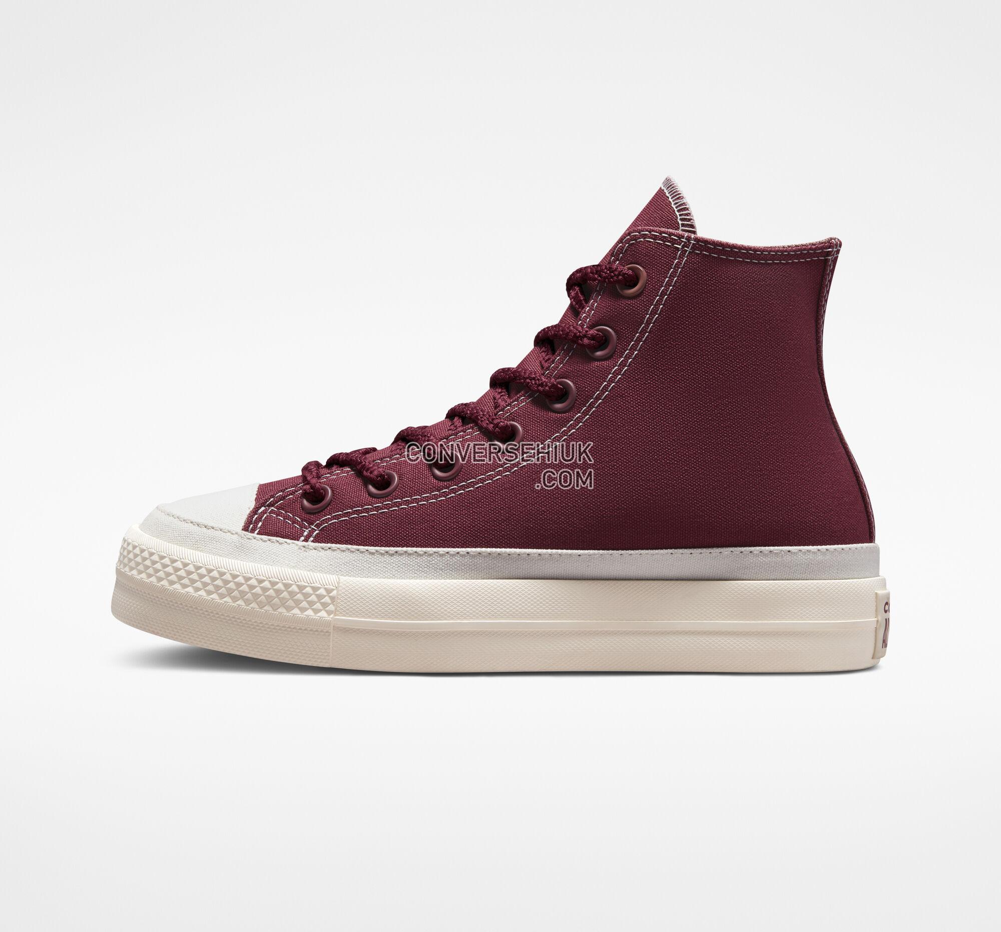 Converse Chuck Taylor All Star Lift Platform Tonal Canvas Cherry Vision/Saddle/Egret A04394F Shoes