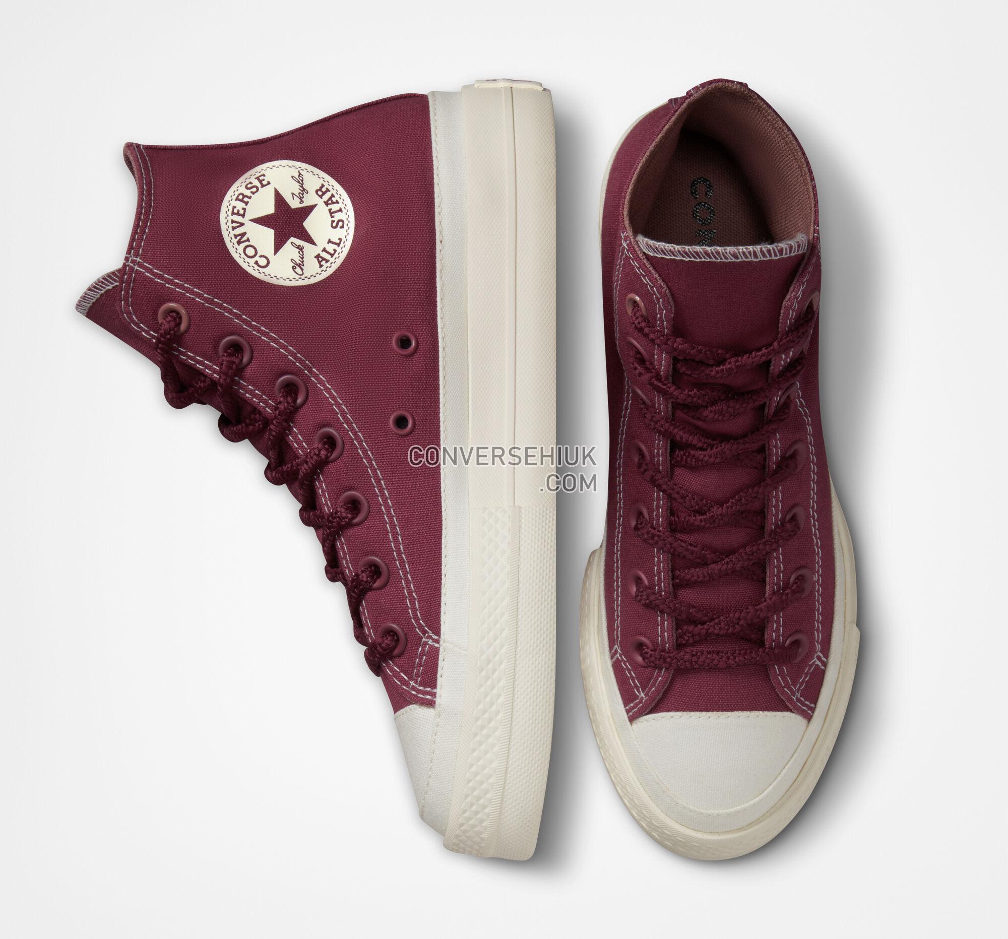 Converse Chuck Taylor All Star Lift Platform Tonal Canvas Cherry Vision/Saddle/Egret A04394F Shoes