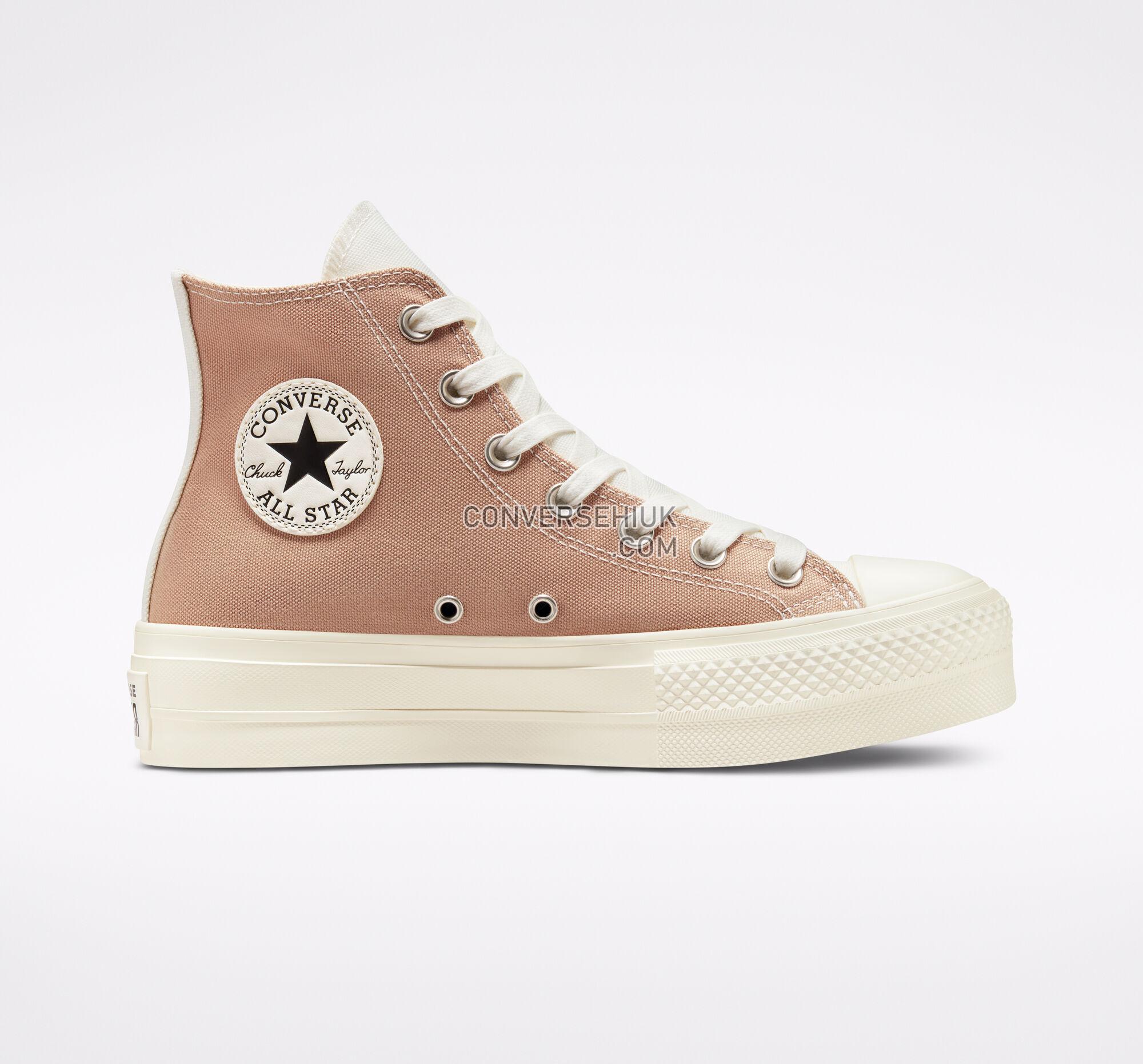 Converse Chuck Taylor All Star Lift Platform Tri-Panel Hemp/Desert Sand/Egret A01581C Shoes