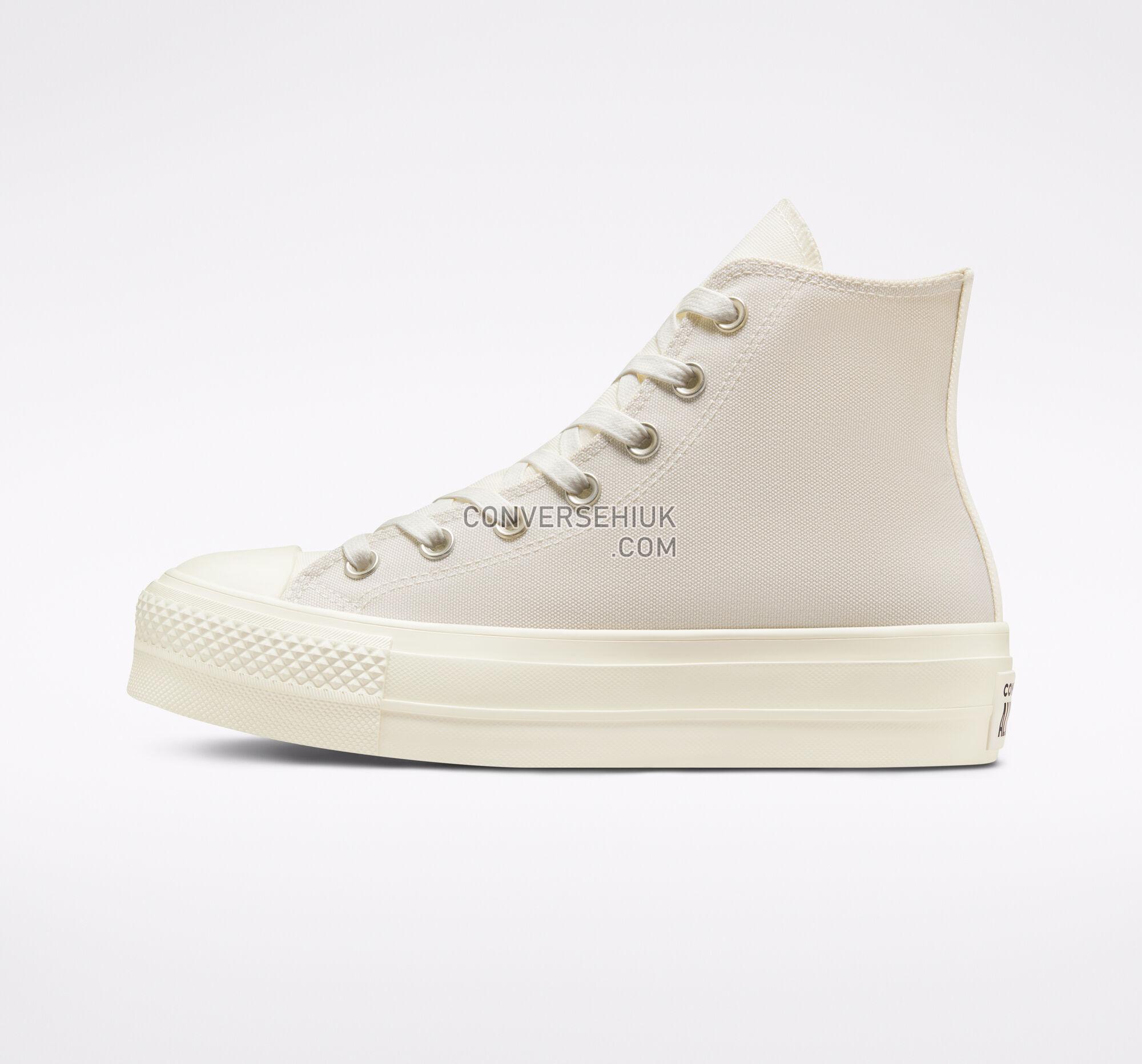 Converse Chuck Taylor All Star Lift Platform Tri-Panel Hemp/Desert Sand/Egret A01581C Shoes