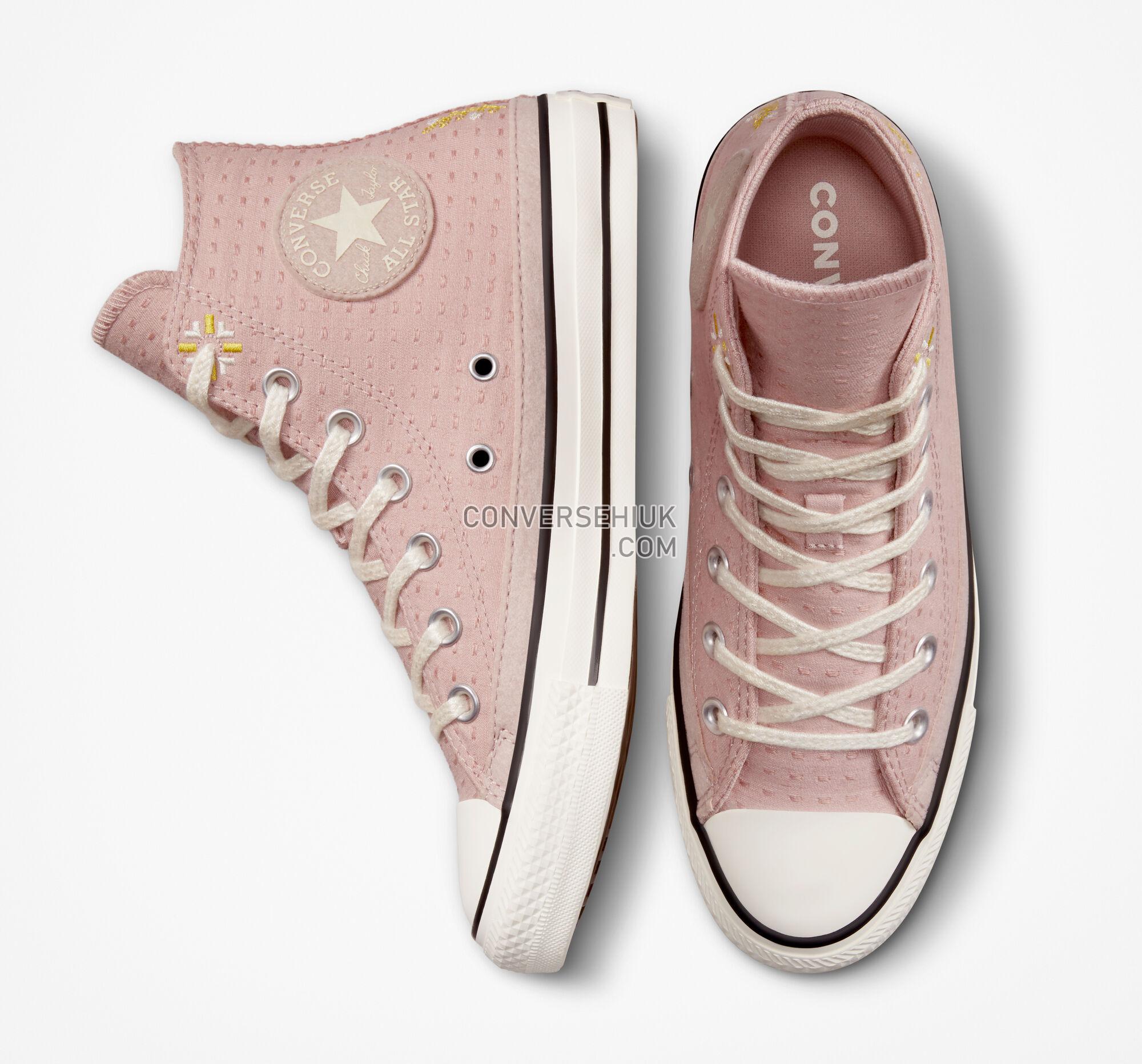 Converse Chuck Taylor All Star Autumn Embroidery Stone Mauve/Bitter Lemon/Egret A05065C Shoes