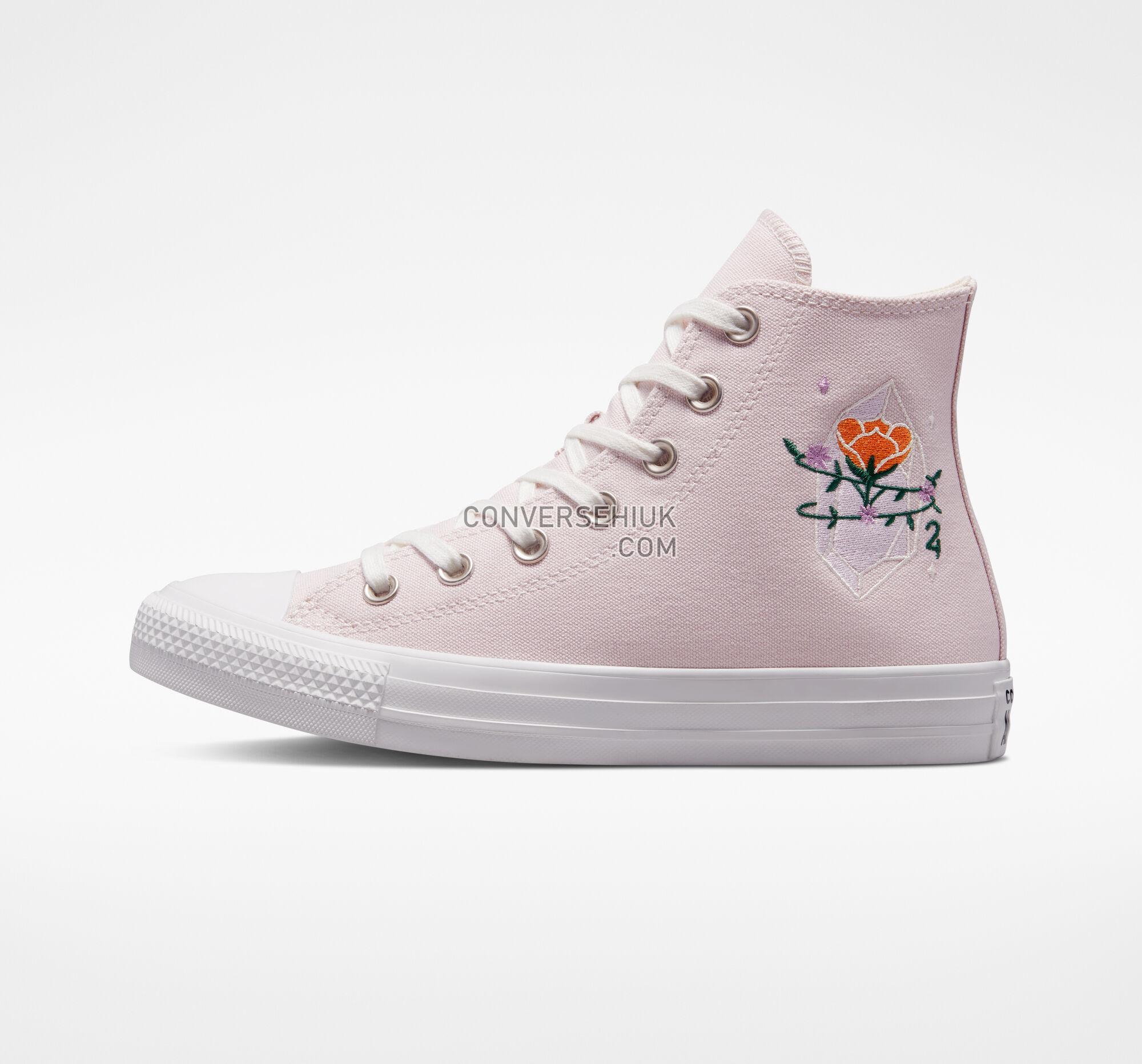 Converse Chuck Taylor All Star Embroidered Crystals Barely Rose/Vintage White A03740C Shoes