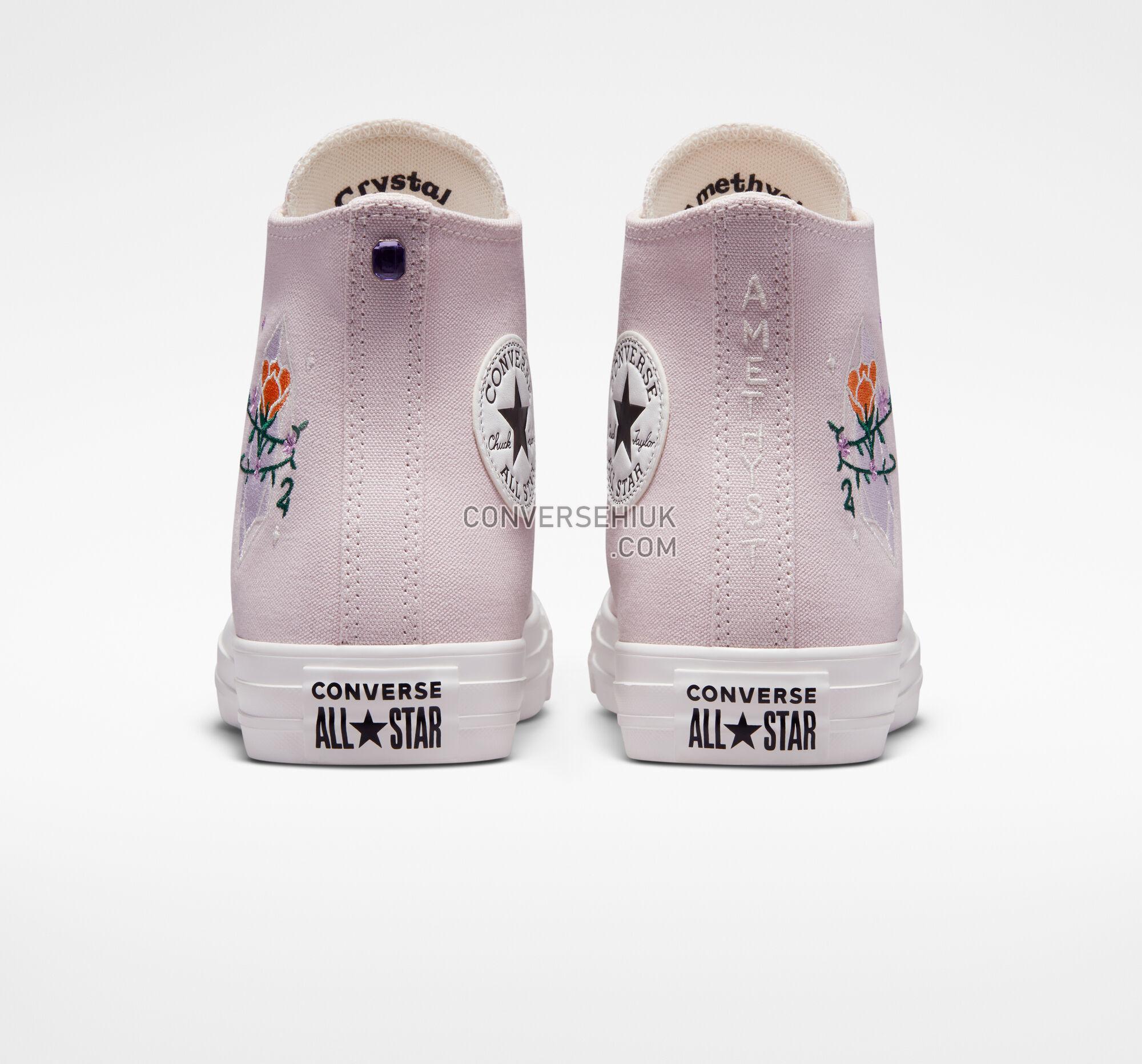 Converse Chuck Taylor All Star Embroidered Crystals Barely Rose/Vintage White A03740C Shoes