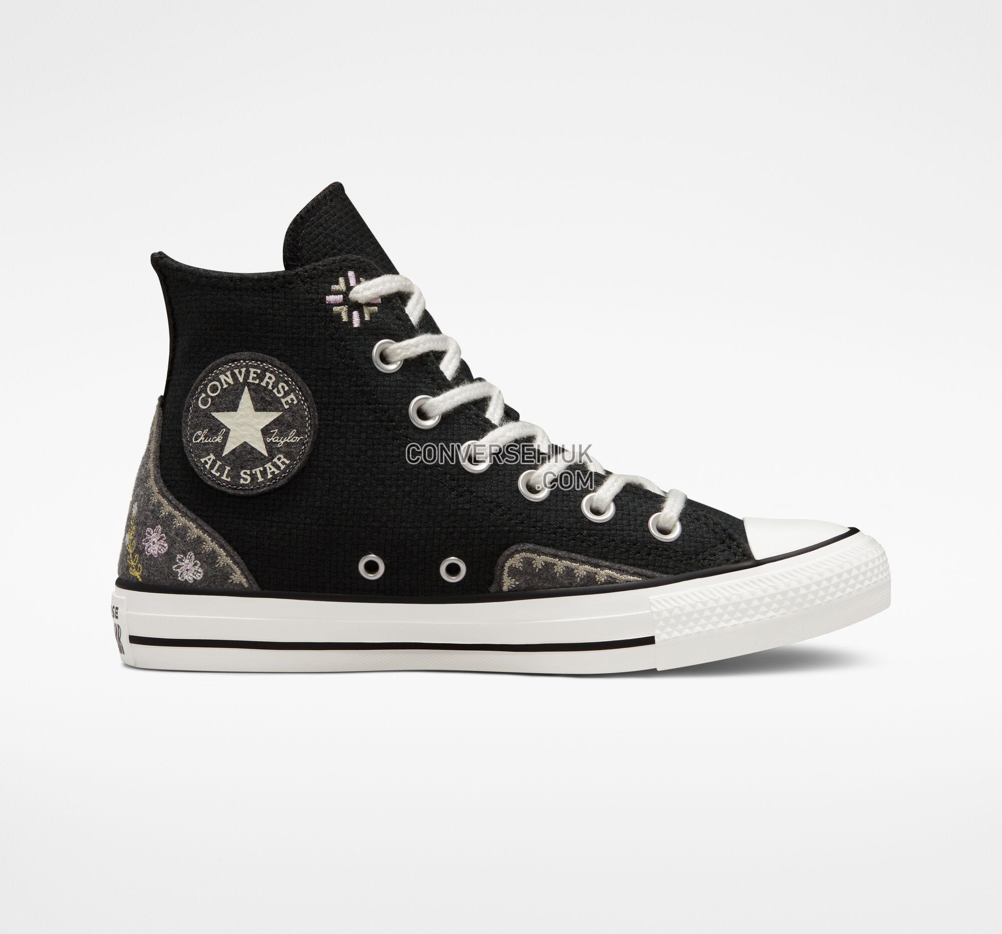 Converse Chuck Taylor All Star Autumn Embroidery Black/Lt Arctic Pink/Egret A05066C Shoes