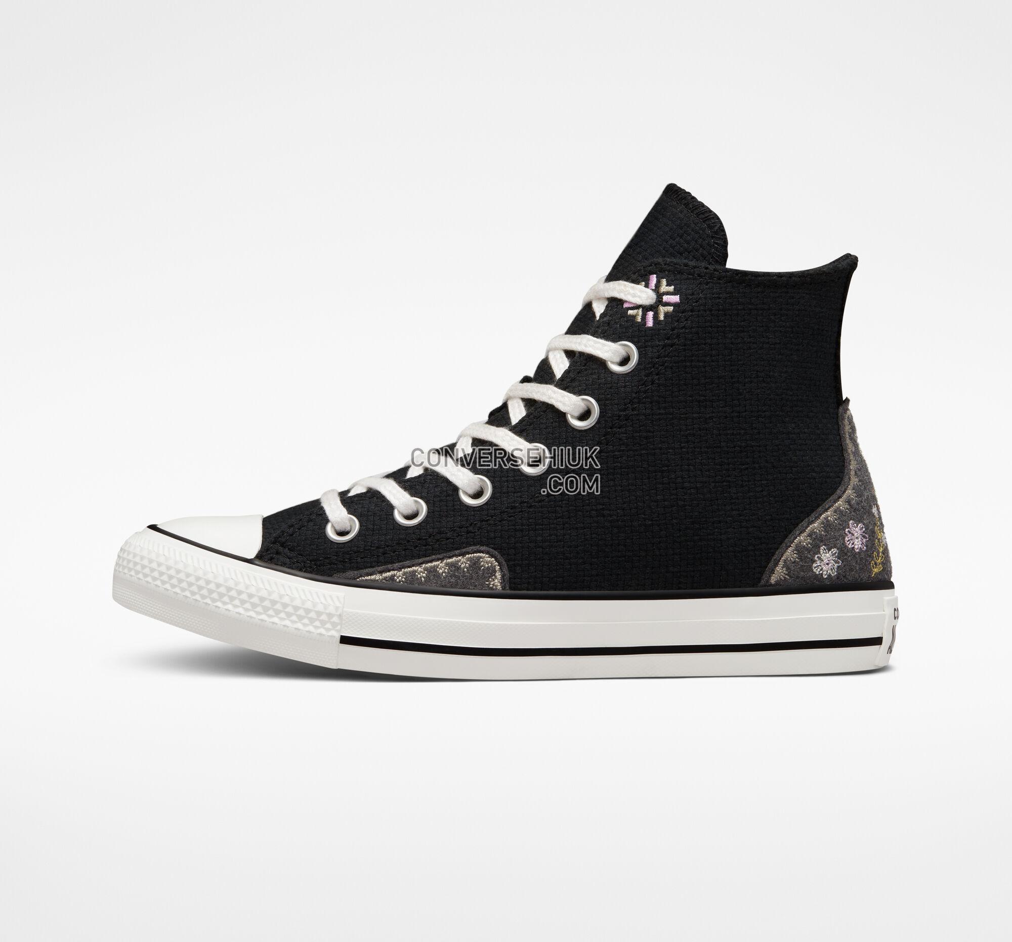 Converse Chuck Taylor All Star Autumn Embroidery Black/Lt Arctic Pink/Egret A05066C Shoes