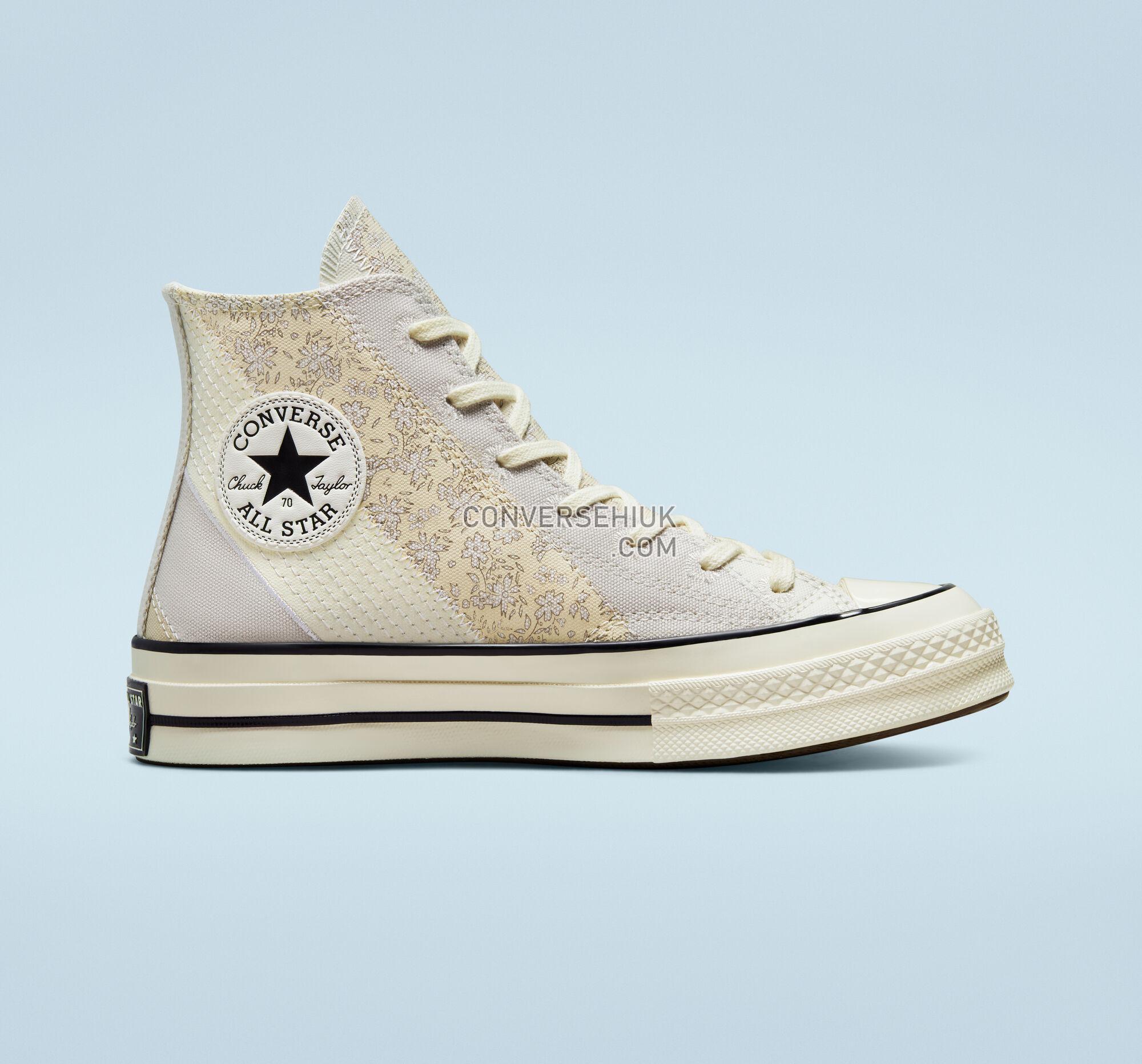 Converse Chuck 70 Embroidered Floral Pale Putty/Egret/Black A02072C Shoes