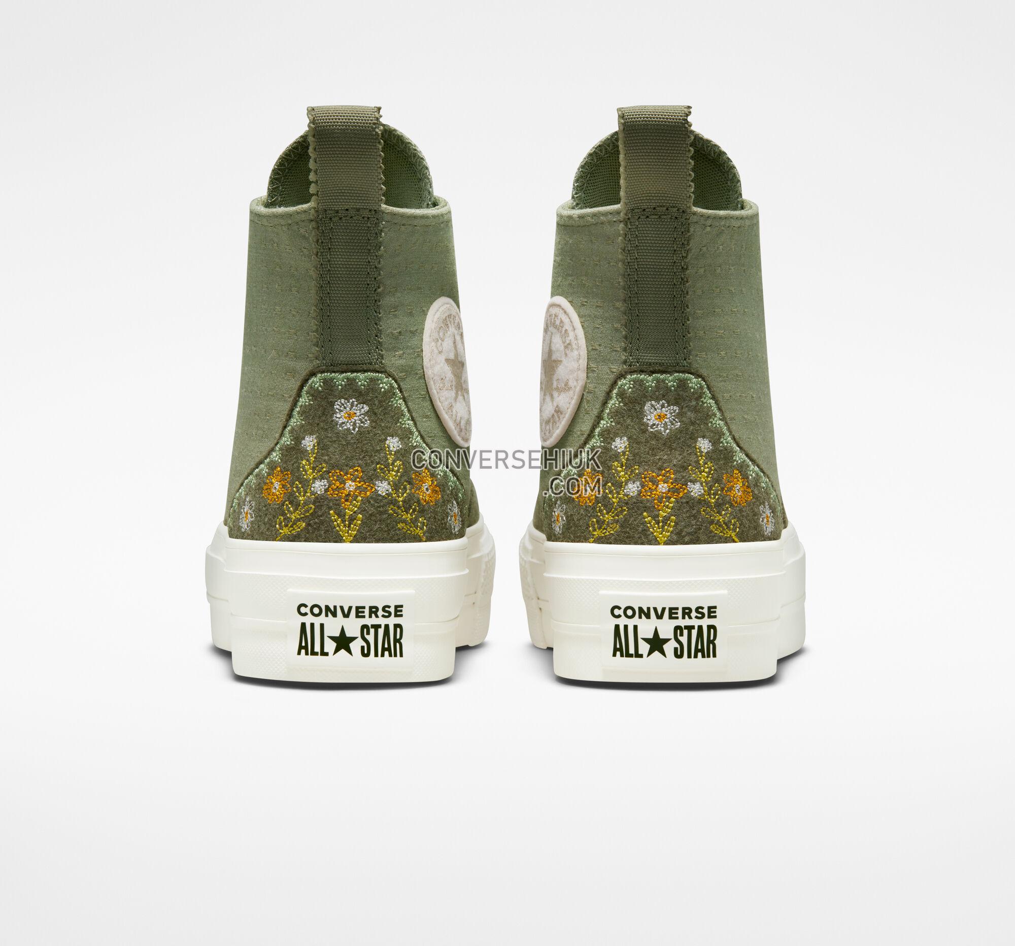 Converse Chuck Taylor All Star Lift Platform Autumn Embroidery Light Field Surplus/Utility A05069C Shoes