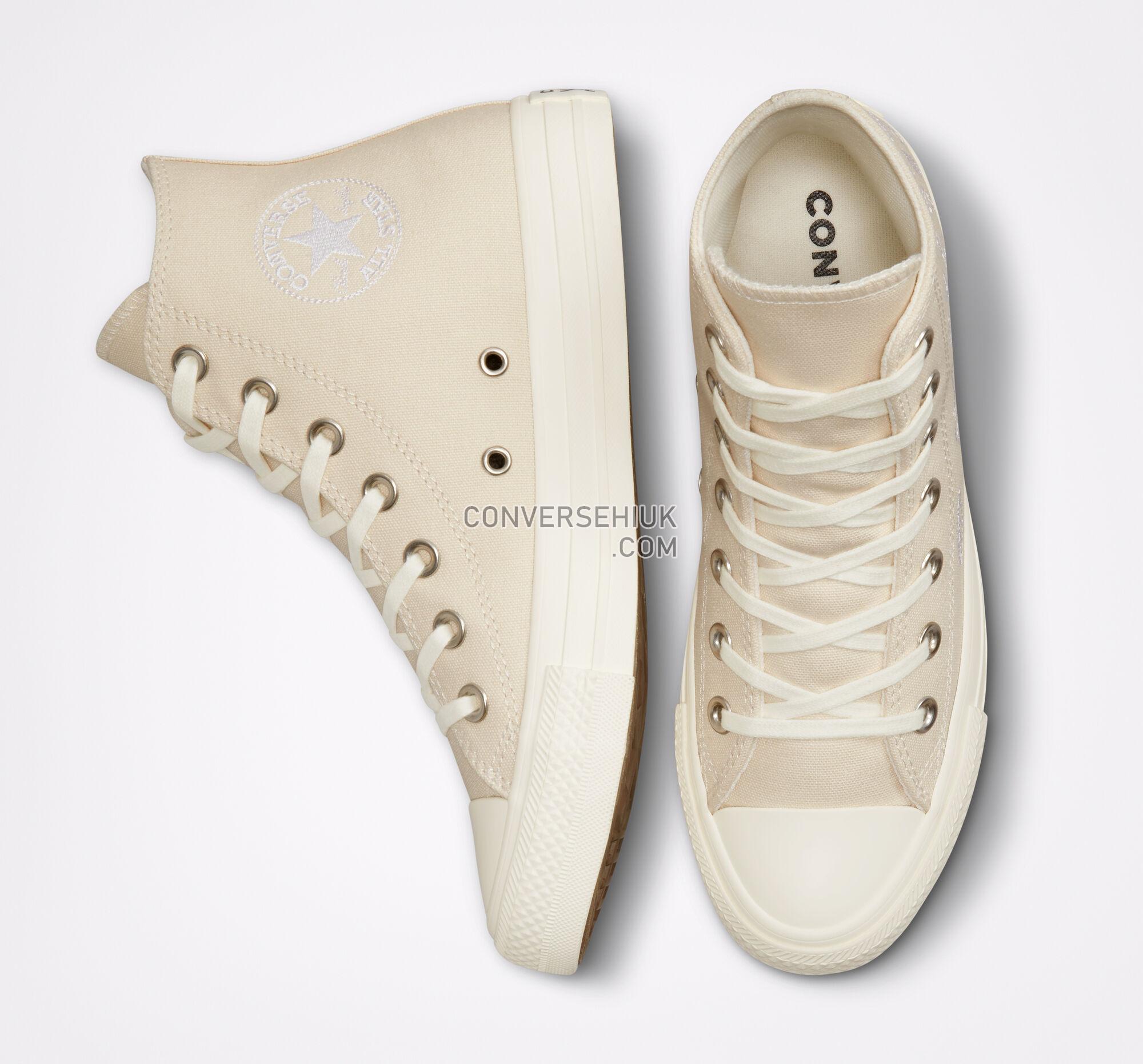 Converse Chuck Taylor All Star Embroidered Floral Natural Ivory/Egret/White A02074F Shoes